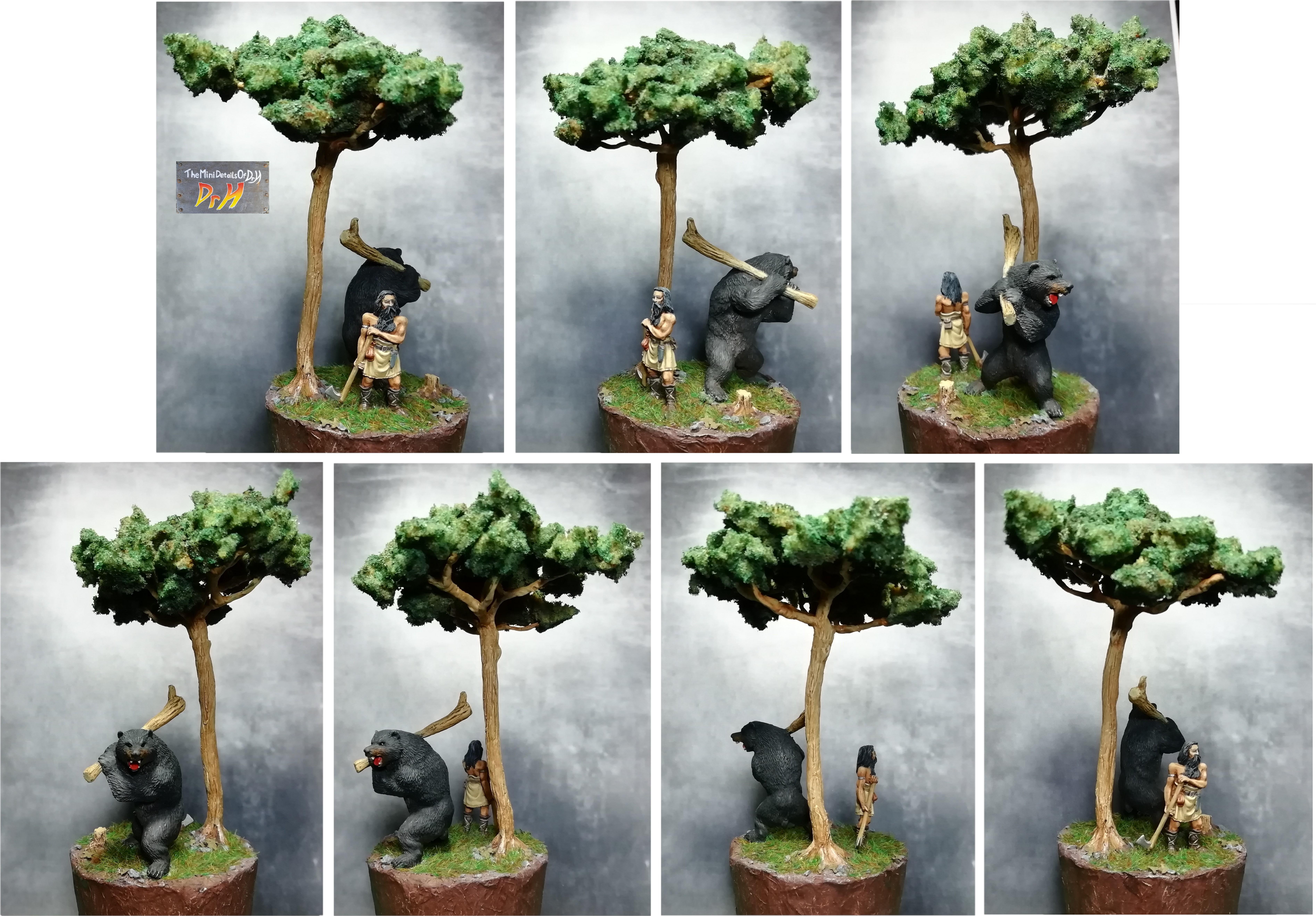 Bear, Beorn, Diorama, Warriors
