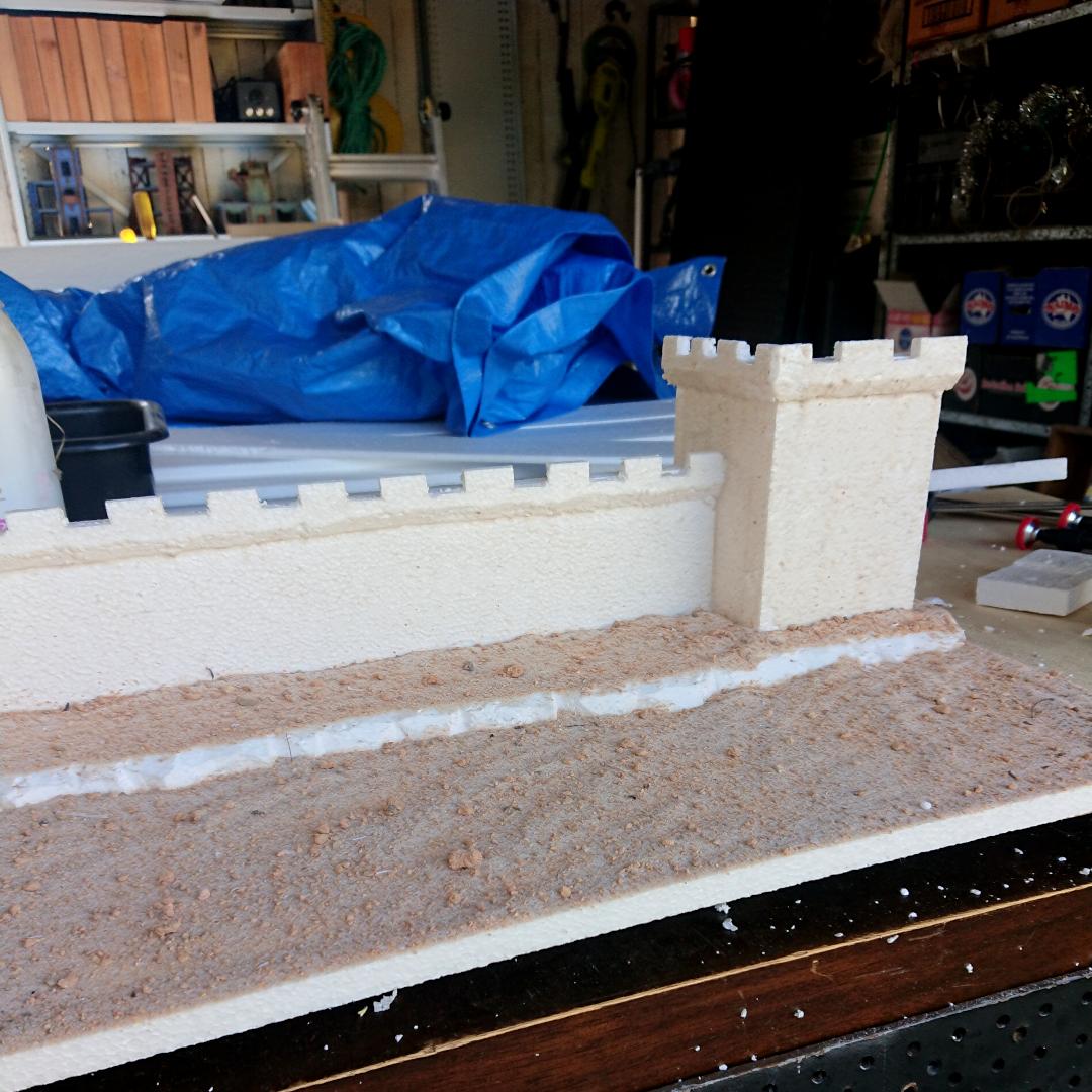 Castle Wall Backdrop WIP