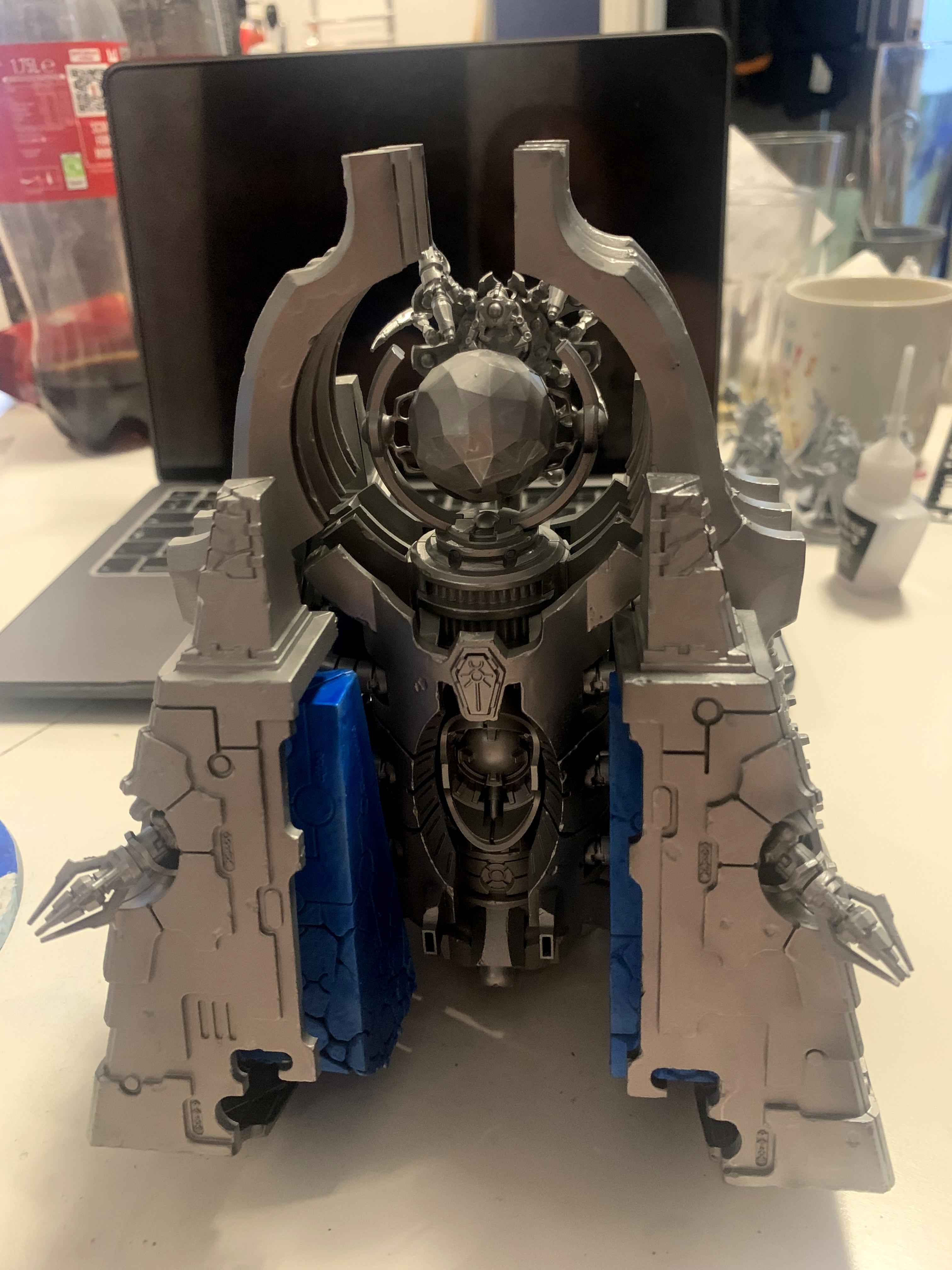Necrons, Snowcorns - Monolith - Progress 1