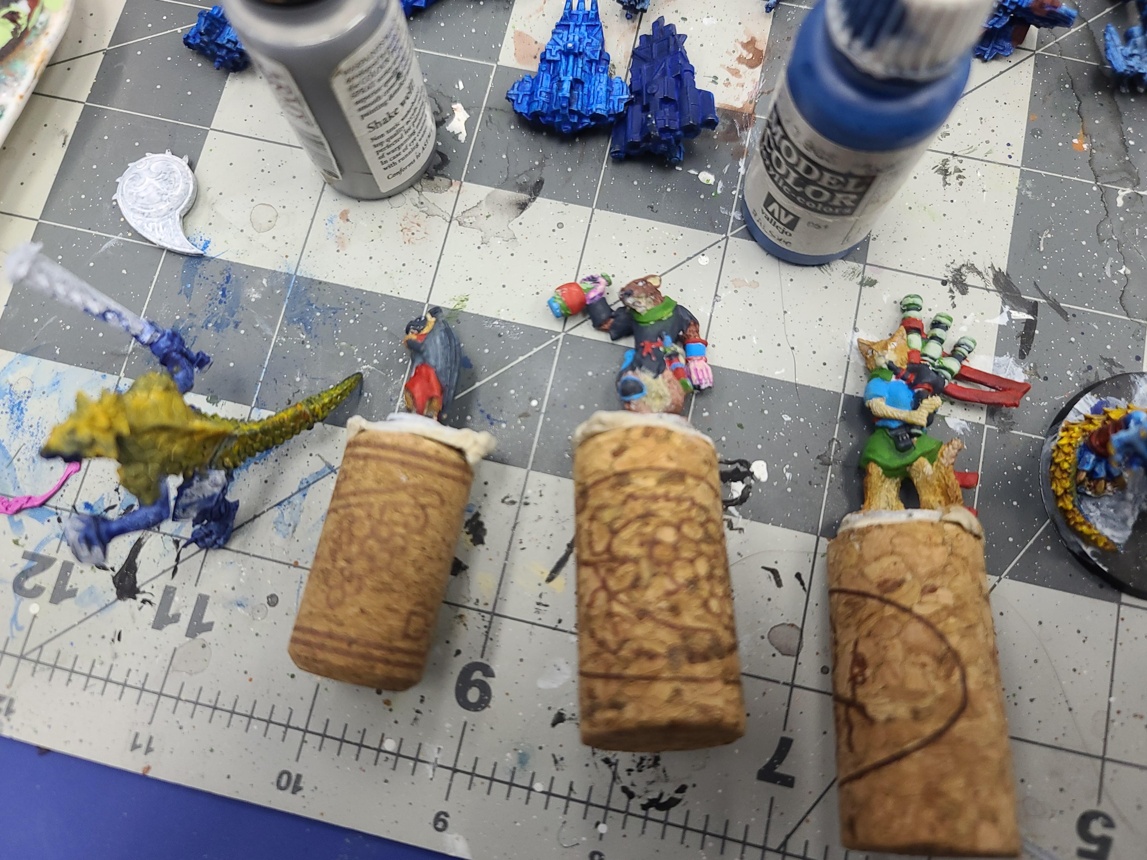 Animal Adventurers, Badgers And Burrows, Bagpiper, Bat, Cat, Drunkard, Dungeons And Dragons, Games Workshop, Lizardmen, Oathsworn Miniatures, Weasel
