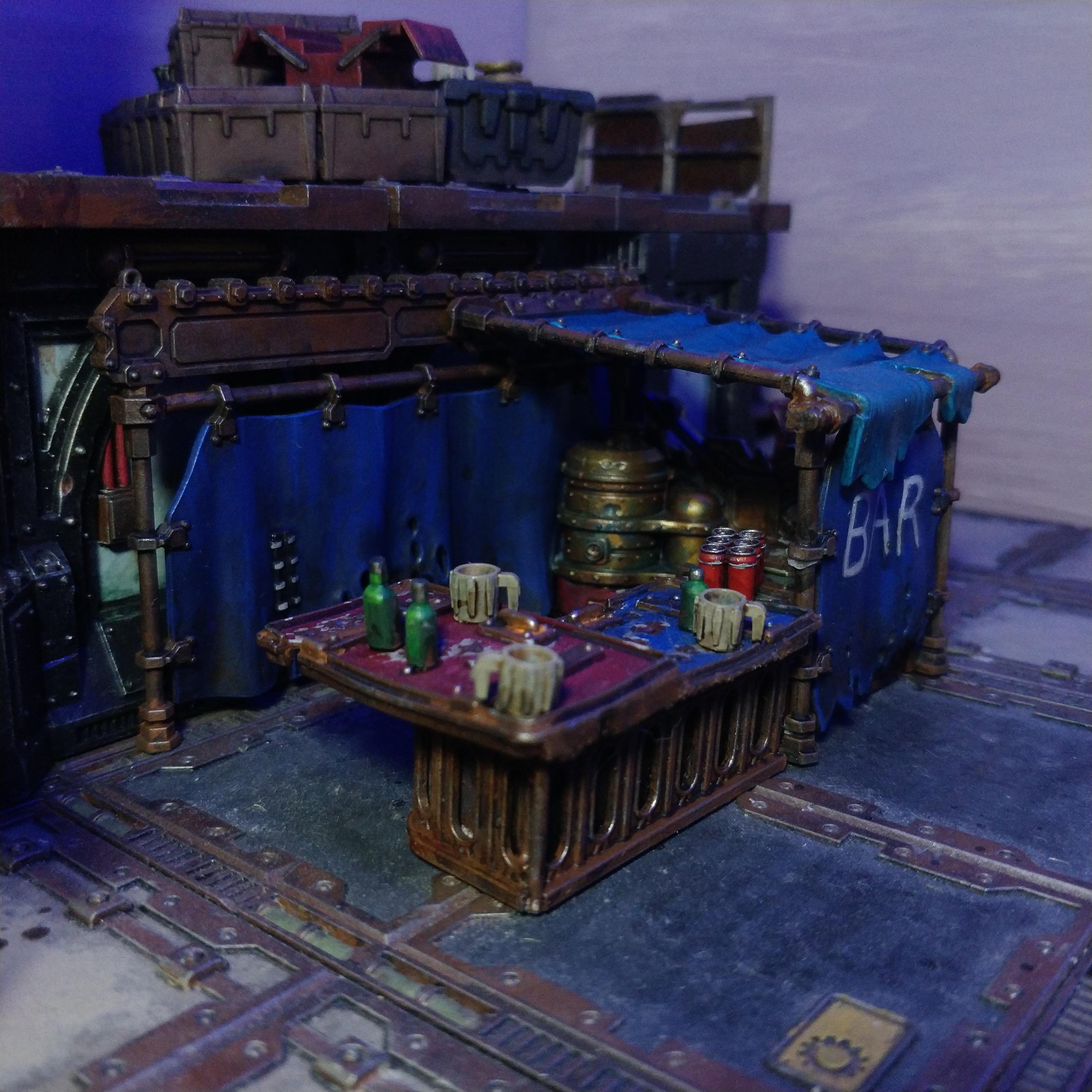 Bar, N17, Necromunda, Pub, Terrain, Underhive Market, Zone Mortalis