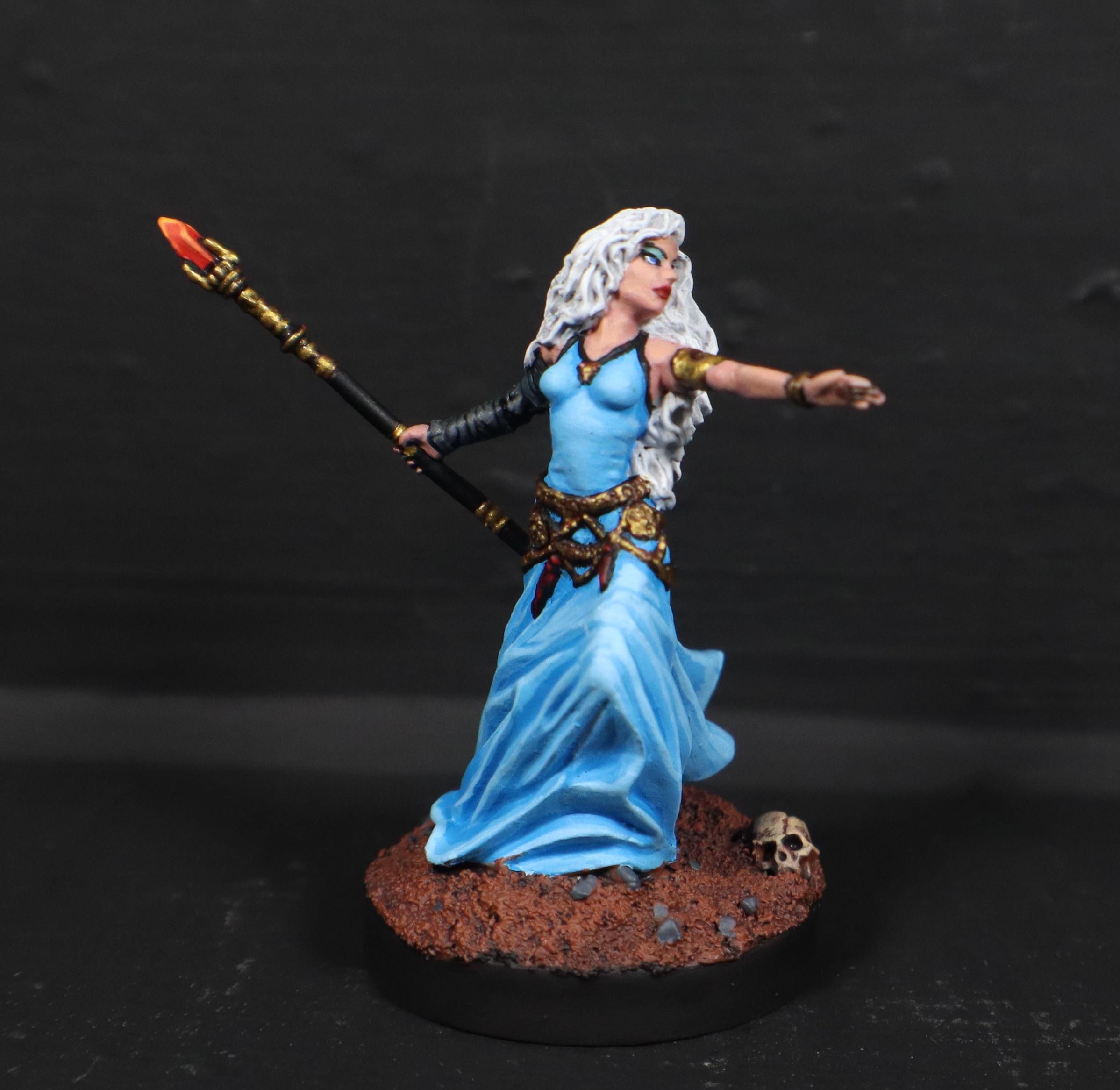 28mm, 28mm Miniatures, Carrero Arts, Carreroarts, Dark Sword, Dark Sword Mini Painted, Dark Sword Miniatures, Darksword, Dungeons And Dragons, Fantasy Miniatures, Female Mage With Staff, How To Paint Dark Sword, Metal Miniature Painted, Painted Dark Sword Miniature, Pro Painted Miniature, Pro Painted Minis, Rpg Miniature Painted