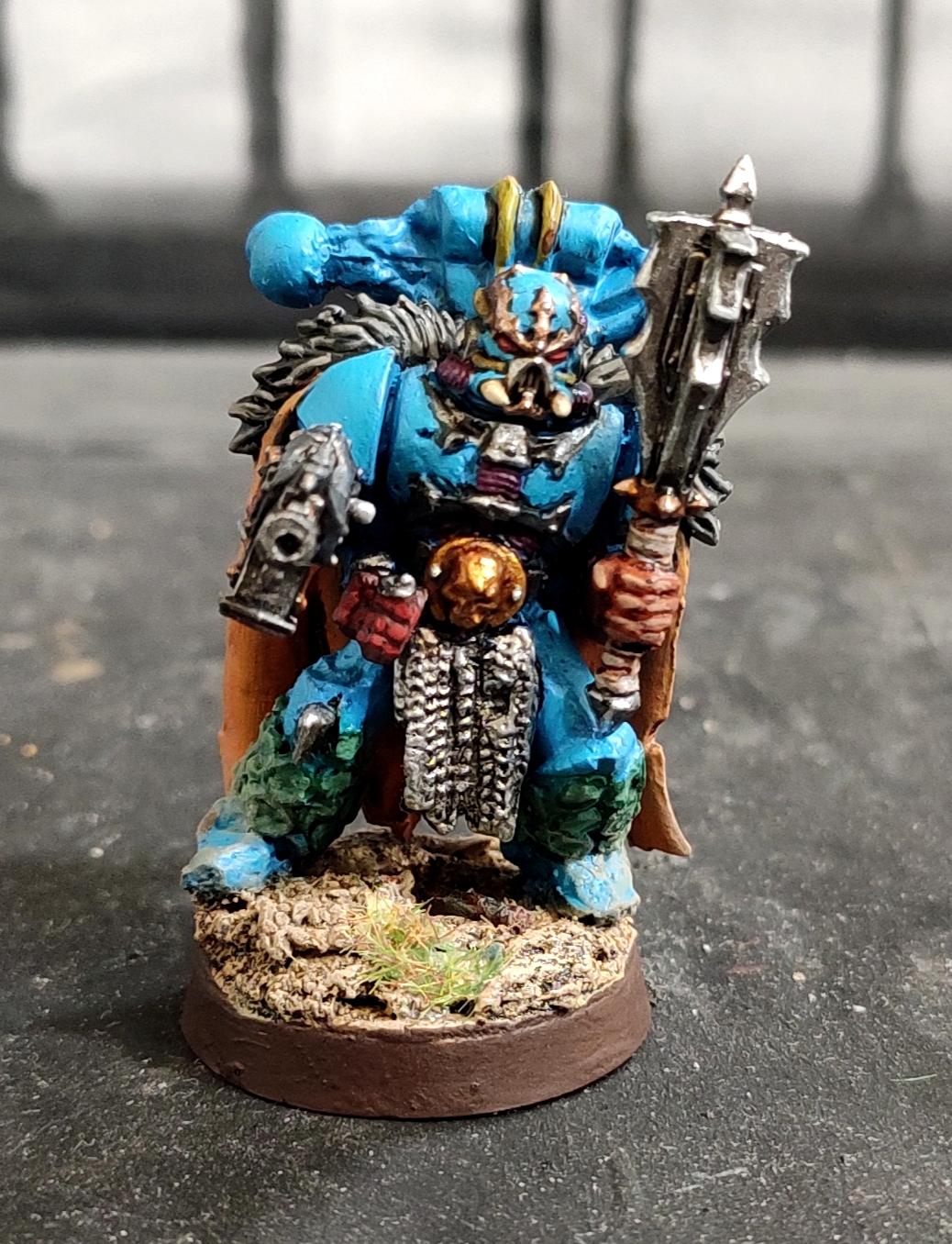 Alpha Legion, Chaos, Chaos Space Marines, Chaos Undivided, Cloak, Conversion, Heresy, Heretic Astartes, Hydra Dominatus, Infantry, Kitbash, Mace, Molding, Regiment, Scales, Traitor Legions, Warhammer 40,000