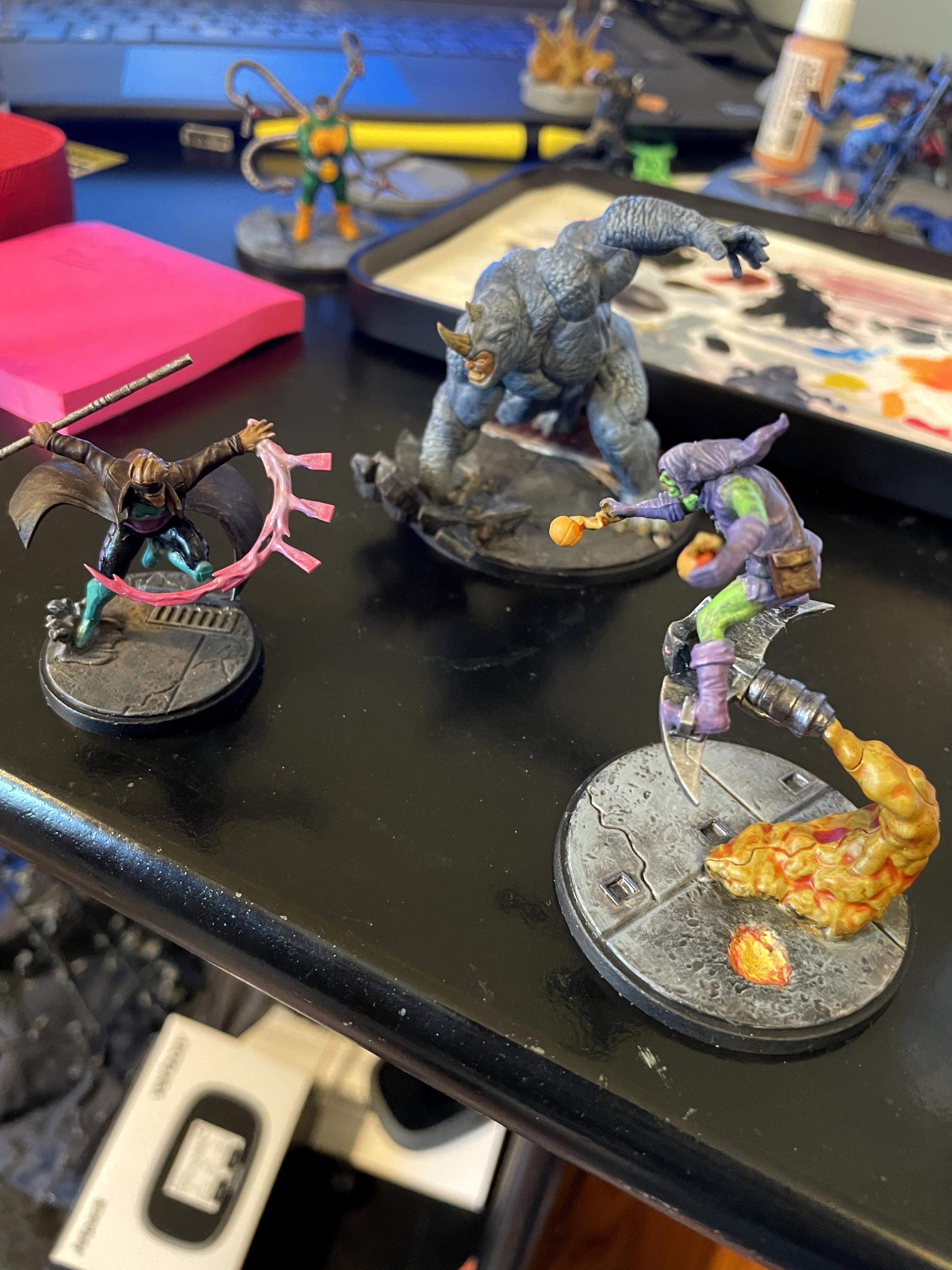 Crisis Protocol, Gambit, Green Goblin, Marvel, Rhino