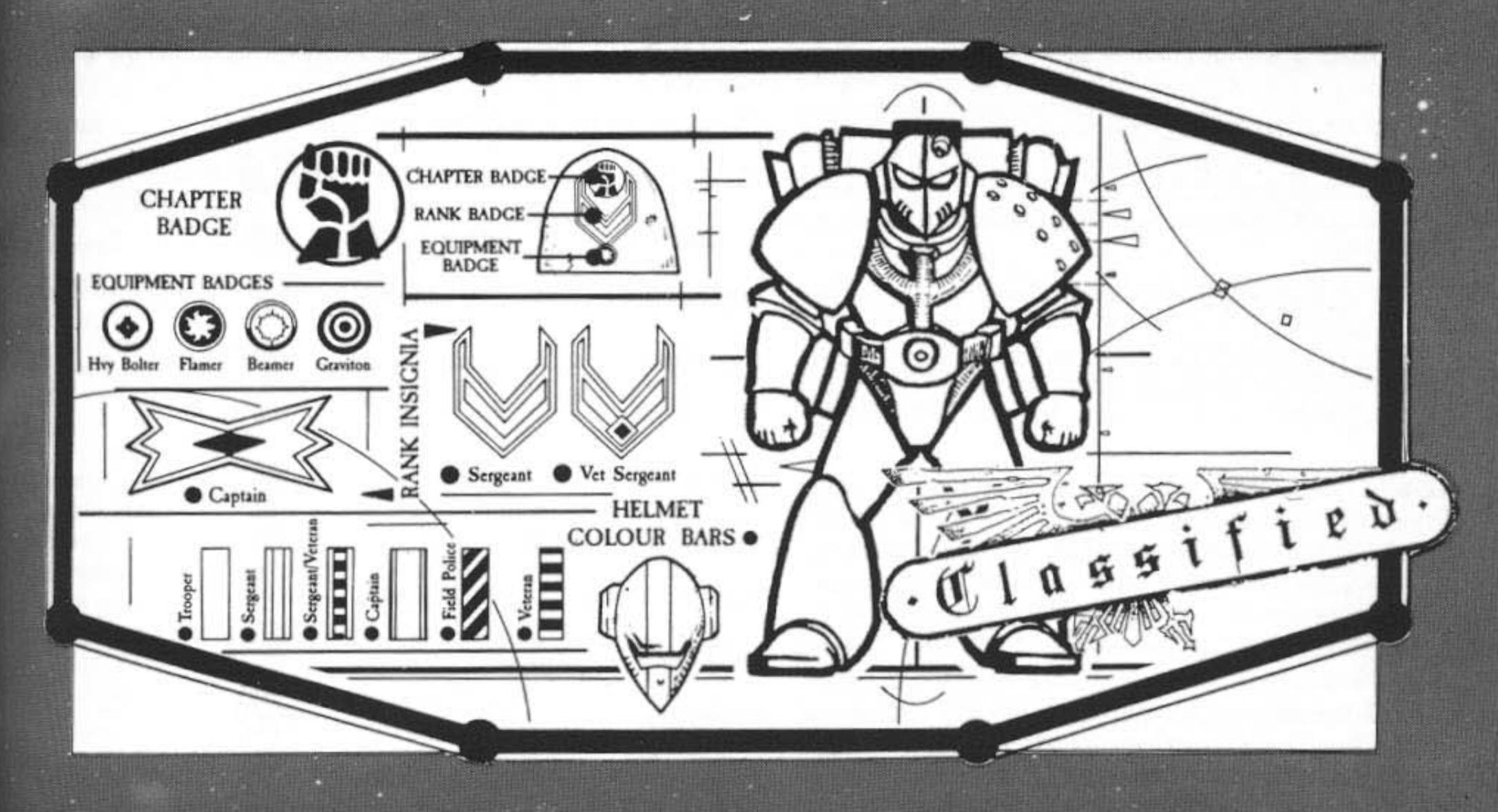 Space Marine markings I