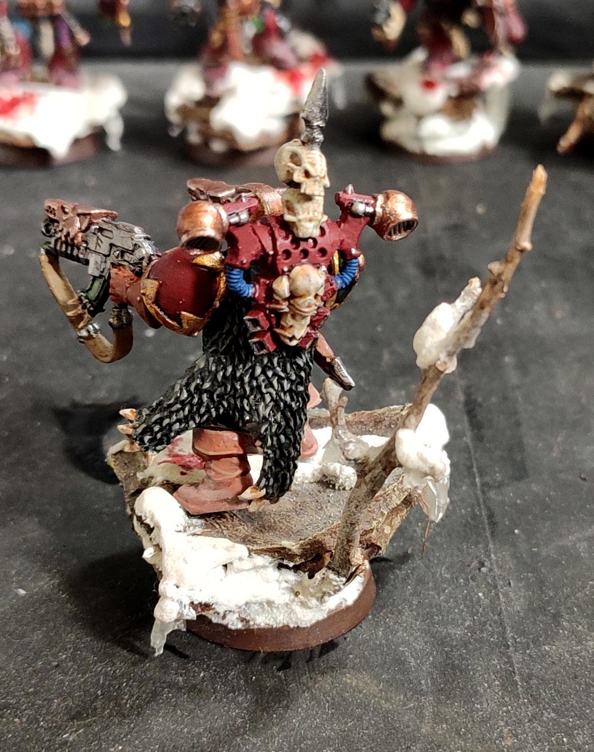 Berserk, Berserkers, Berzerker, Blood For The Blood God, Blood Wolves, Bolter, Chaos, Chaos Space Marines, Coconut, Conversion, Heresy, Heretic Astartes, Infantry, Khorne, Khorne Wolves, Kitbash, Regiment, Skulls For Skull Throne, Snow, Space Wolves, Traitor Legions, Trophy, Warhammer 40,000