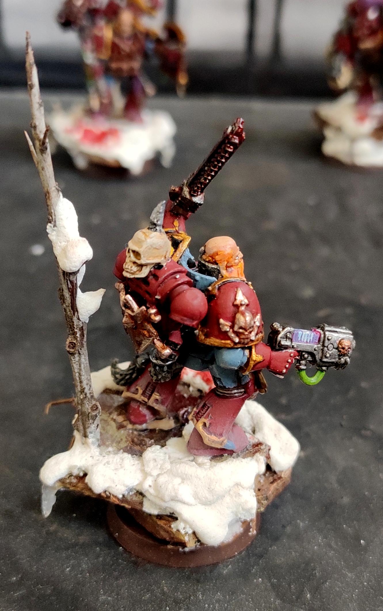 Berserk, Berserkers, Berzerker, Blood For The Blood God, Blood Wolves, Chain Sword, Chaos, Chaos Space Marines, Coconut, Conversion, Heresy, Heretic Astartes, Infantry, Khorne, Khorne Wolves, Kitbash, Plasma Pistol, Regiment, Skulls For Skull Throne, Snow, Space Wolves, Traitor Legions, Trophy, Warhammer 40,000