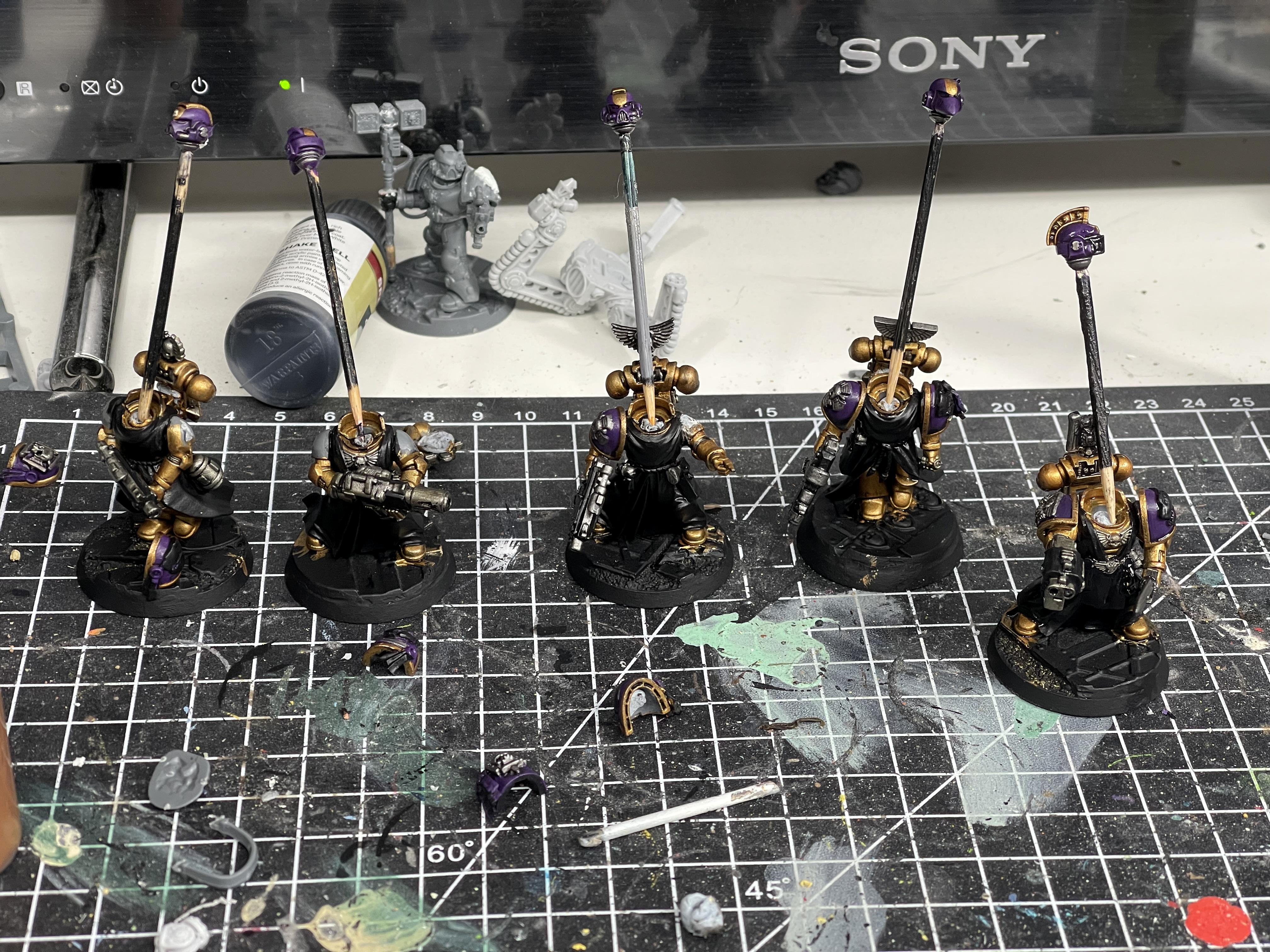 Space Marines, Sternguard Veterans, Void Panthers, Warhammer 40,000, Work In Progress