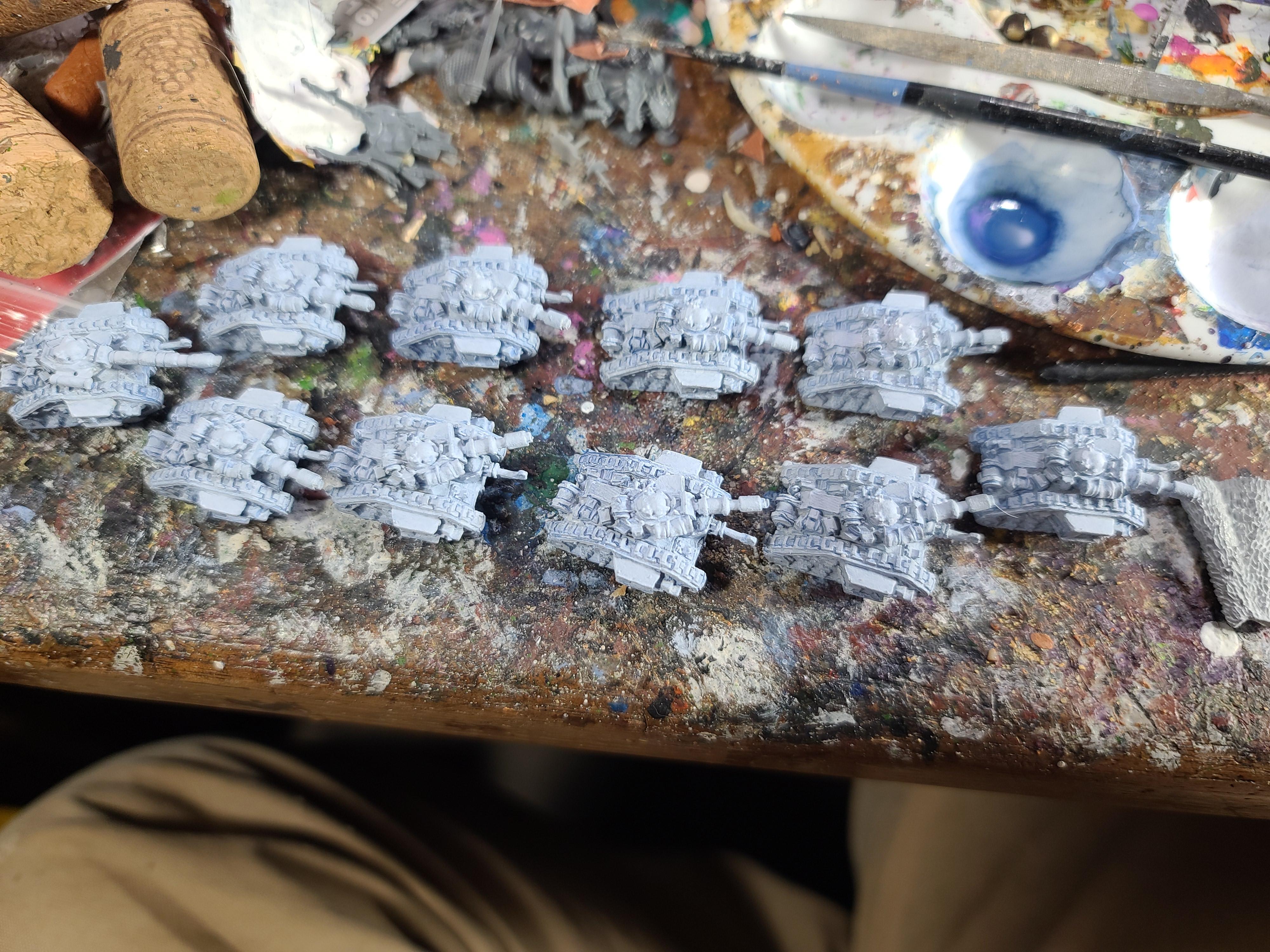 6mm, Epic, Games Workshop, Imperial Guard, Leman Russ, Steel Legion