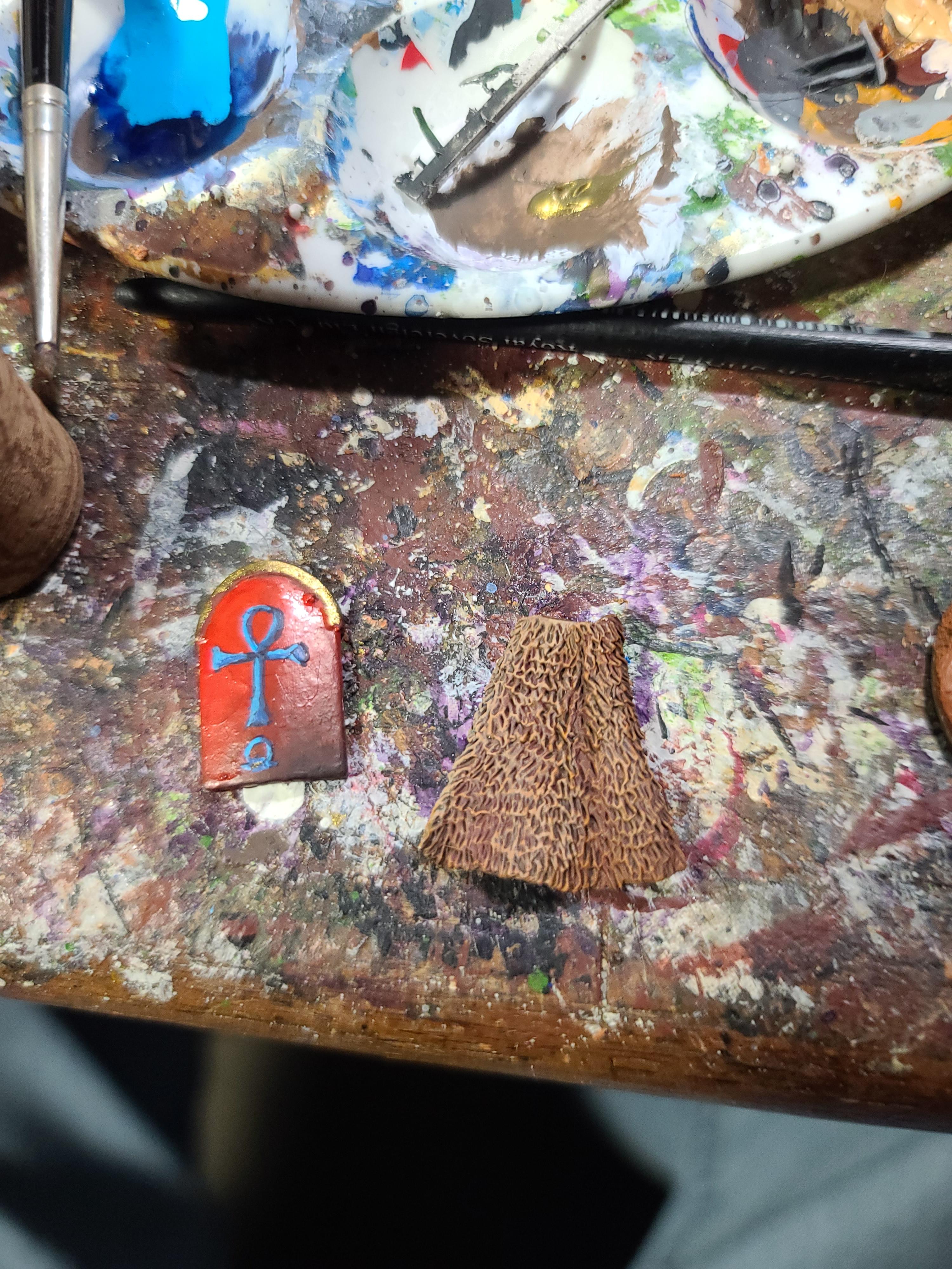 3d Printed, Ankh, Basti, Cloak, Crocodile Games, Egyptian, Freehand, Shield