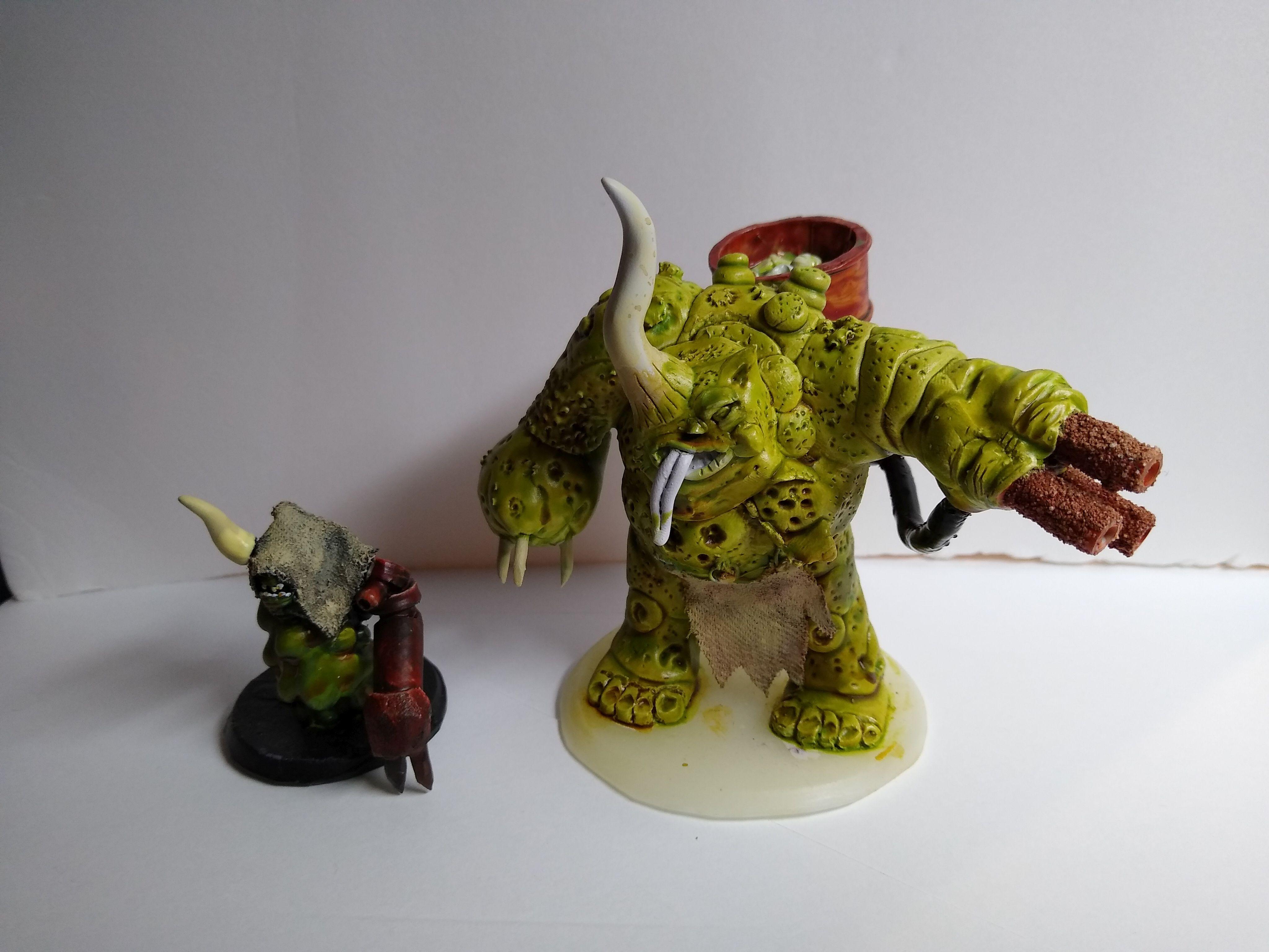 Daemon Prince Mamon with Herald of Nurgle