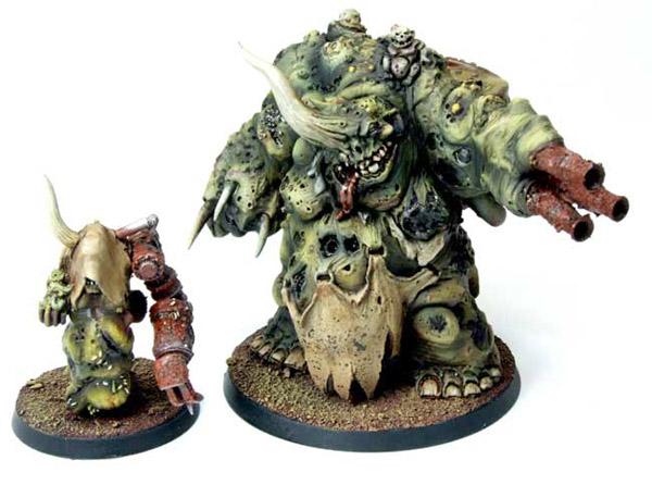 Daemon Prince Mamon and Herald of Nurgle
