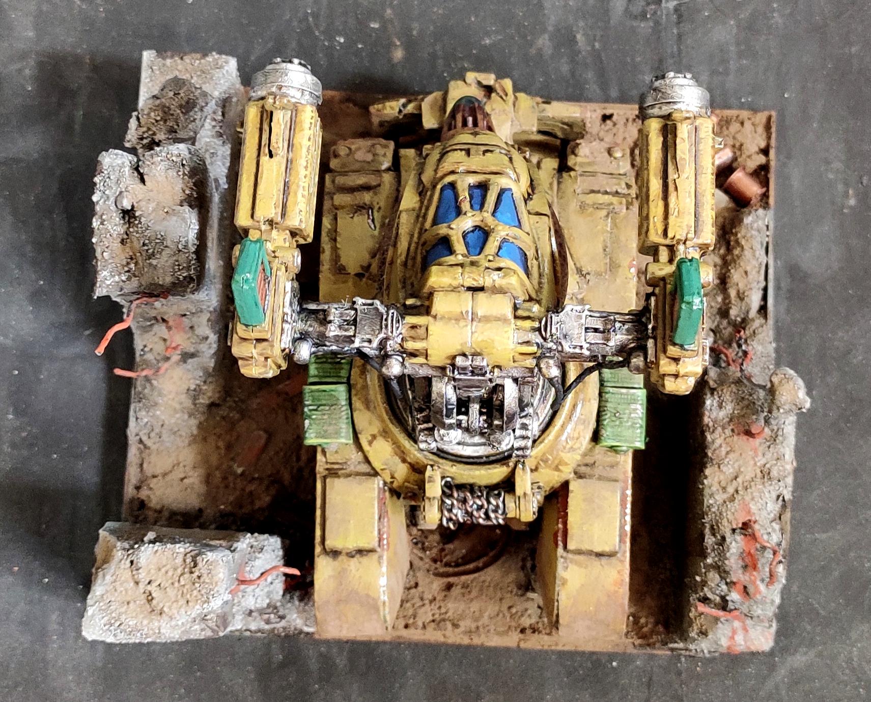 Armored Vehicle, Bronekorpus, Cannon, Conversion, Diorama, Dozer Ram, From Russia, Heavy Support, Hunter Killer, Kitbash, Mud, Plasma, Robogear, Ruins, Scratch Build, Tank, Technolog, Tehnolog