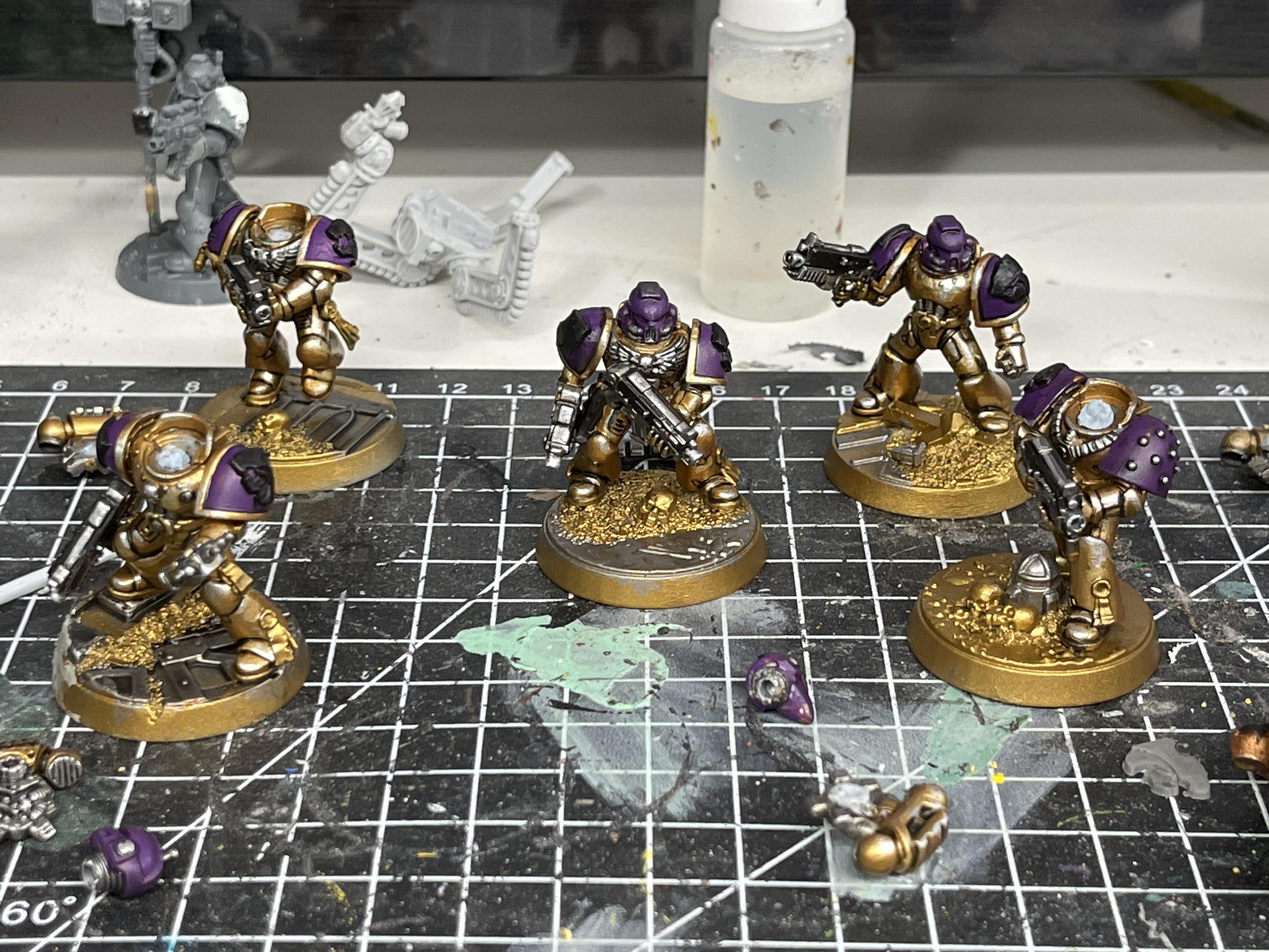 Space Marines, Tactical Squad, Void Panthers, Warhammer 40,000, Work In Progress