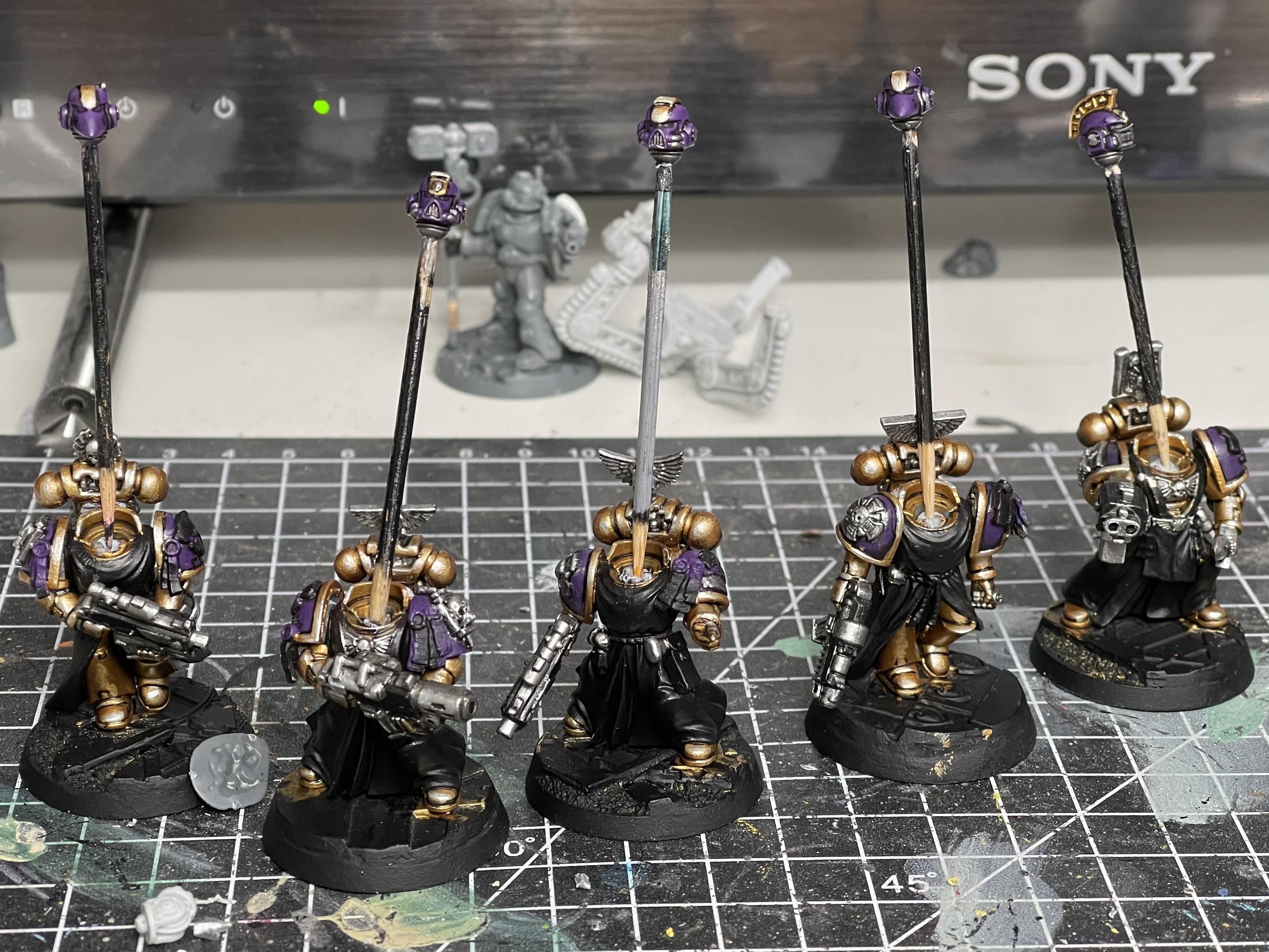 Space Marines, Sternguard Veterans, Void Panthers, Warhammer 40,000, Work In Progress