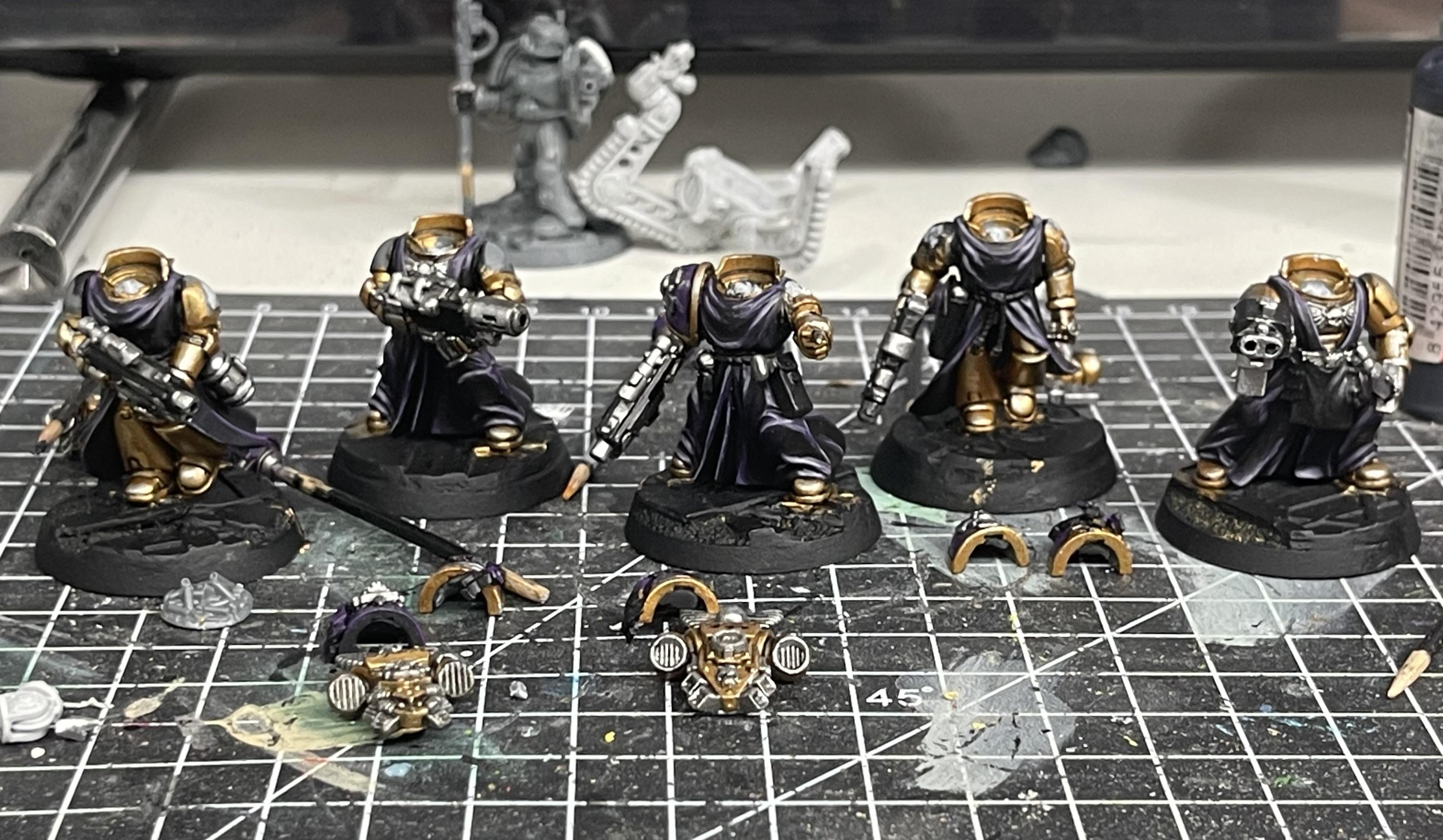Space Marines, Sternguard Veterans, Void Panthers, Warhammer 40,000, Work In Progress