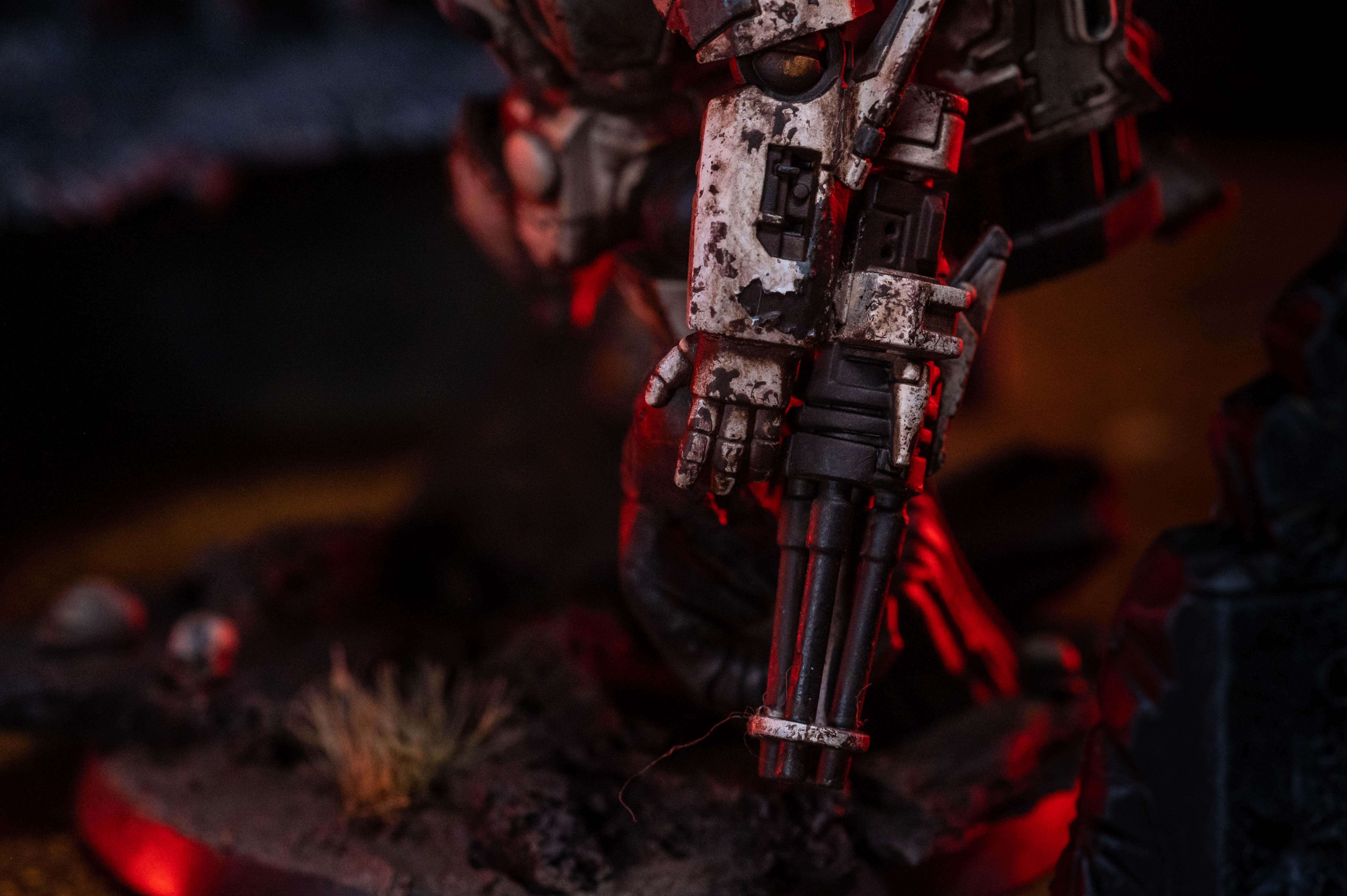 Battle Damage, Battle Worn, Commander, Grimdark, Object Source Lighting, T'au, Tau, Vior'la, Viorla, Weathered