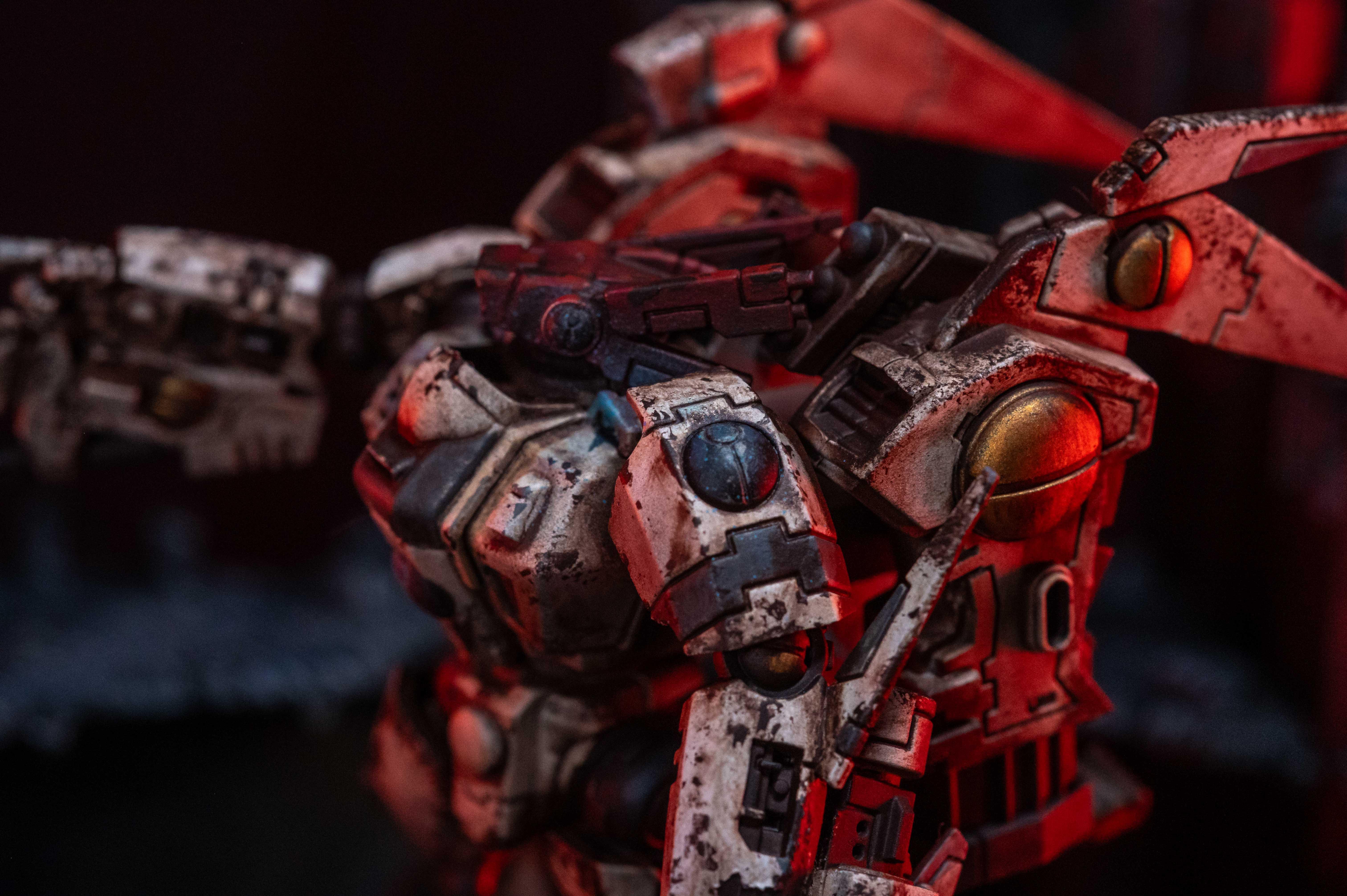 Battle Damage, Battle Worn, Commander, Grimdark, Object Source Lighting, T'au, Tau, Vior'la, Viorla, Weathered