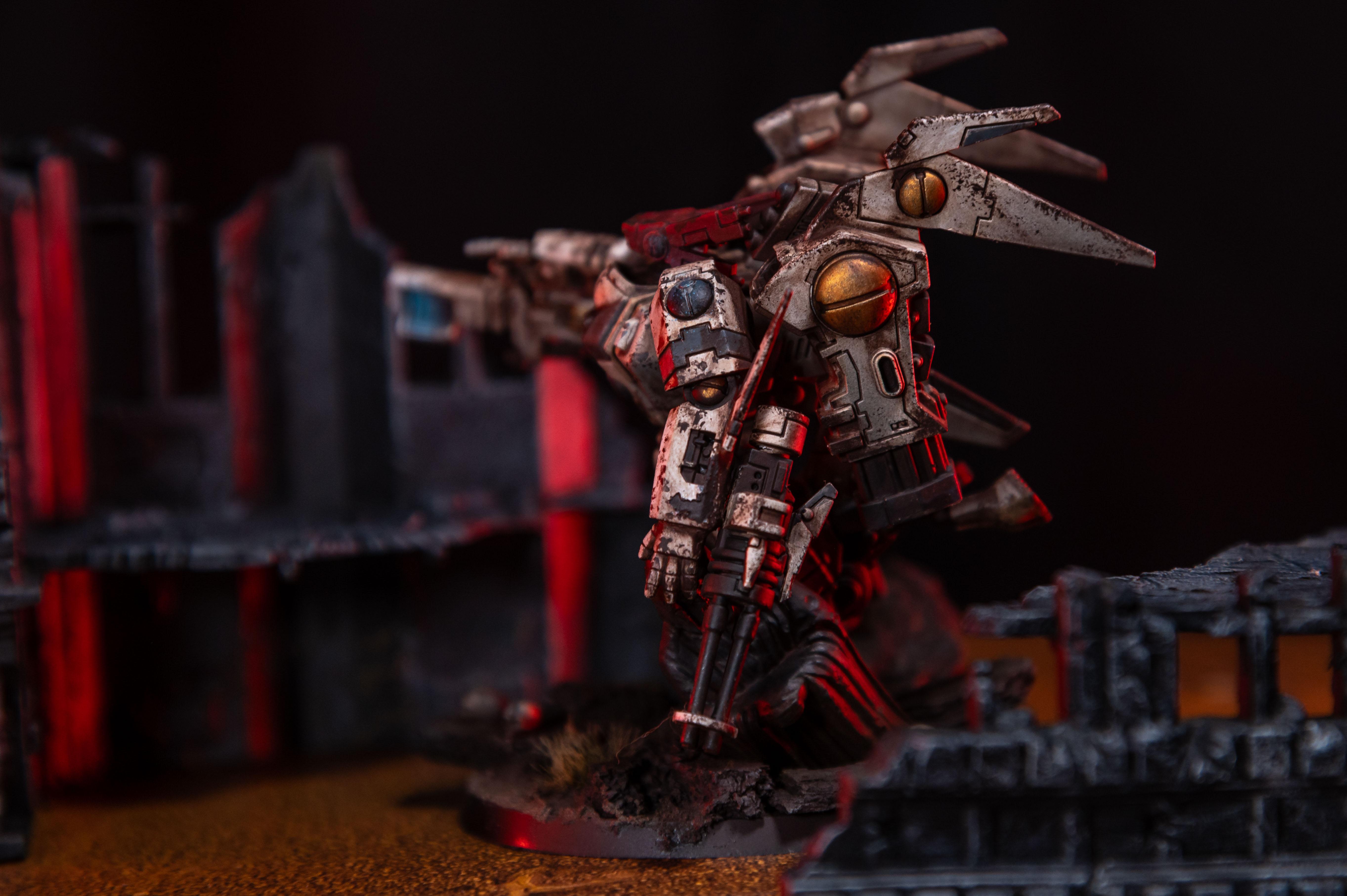 Battle Damage, Battle Worn, Commander, Grimdark, Object Source Lighting, T'au, Tau, Vior'la, Viorla, Weathered