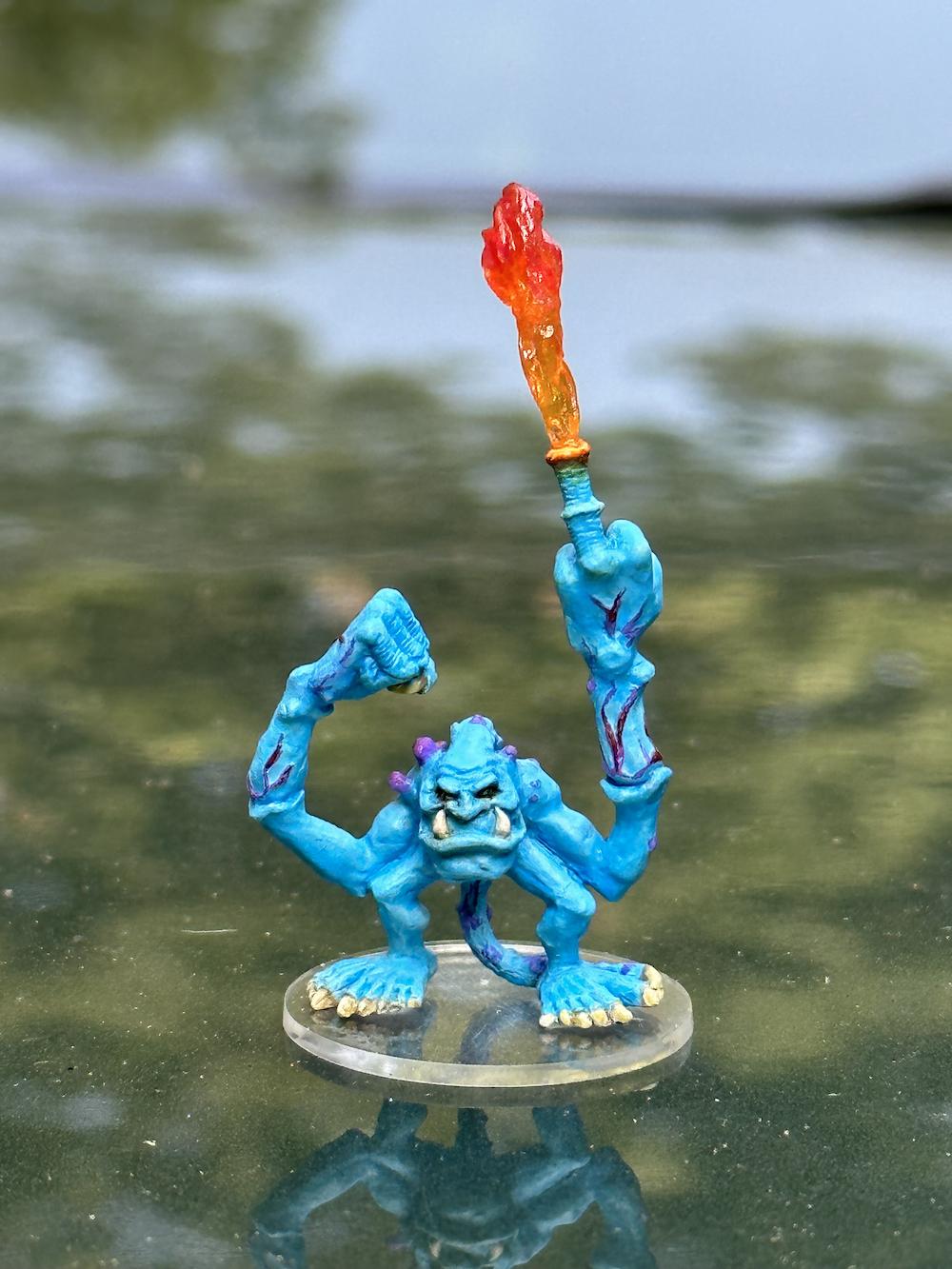 Blue Horror, Classic, Daemons, Fire, Games Workshop, Kitbash, Oldhammer, Tzeentch, Warhammer Fantasy
