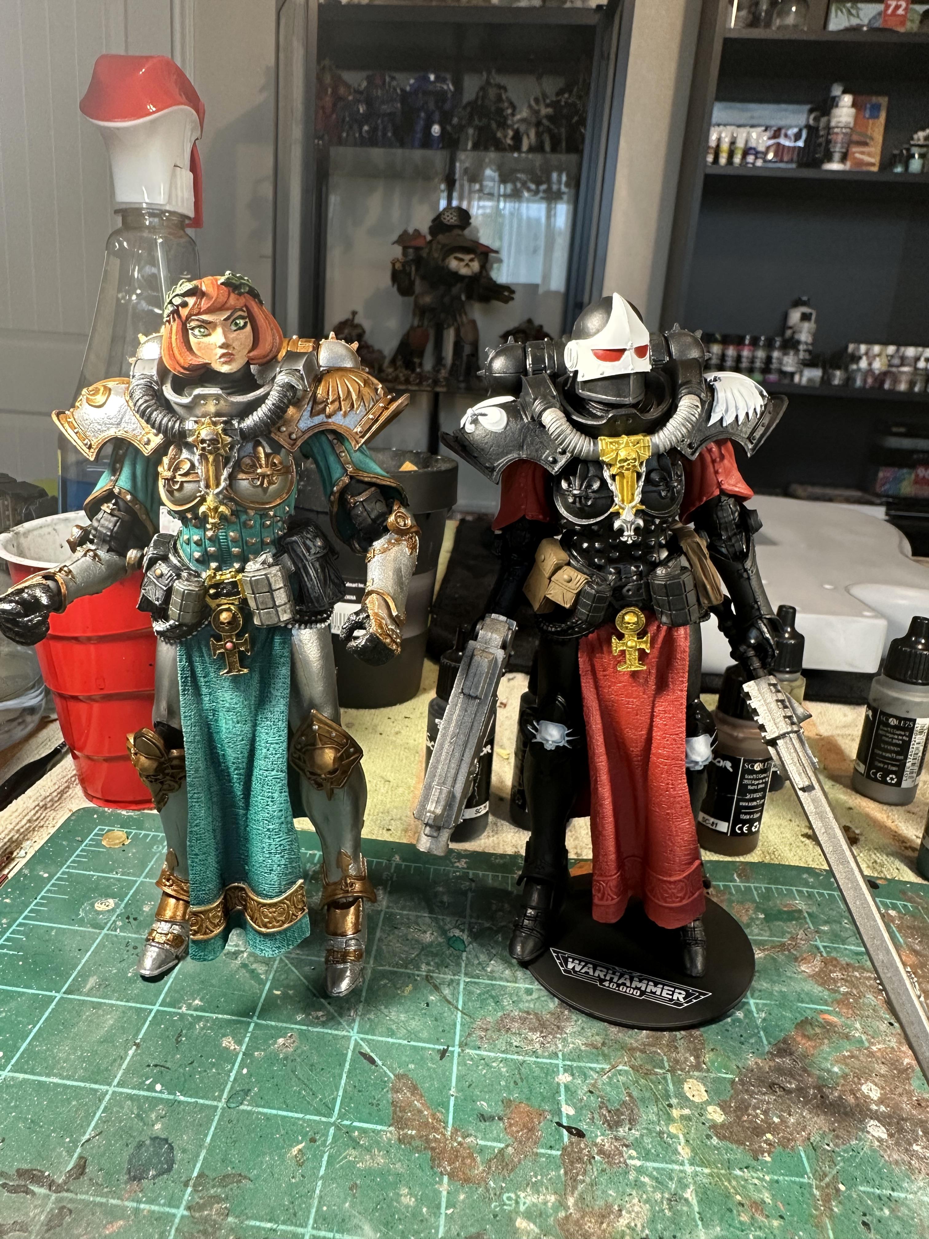 Action Figure, Emperor's Wifes, Mcfarlane 40k, Sisters Of Battle