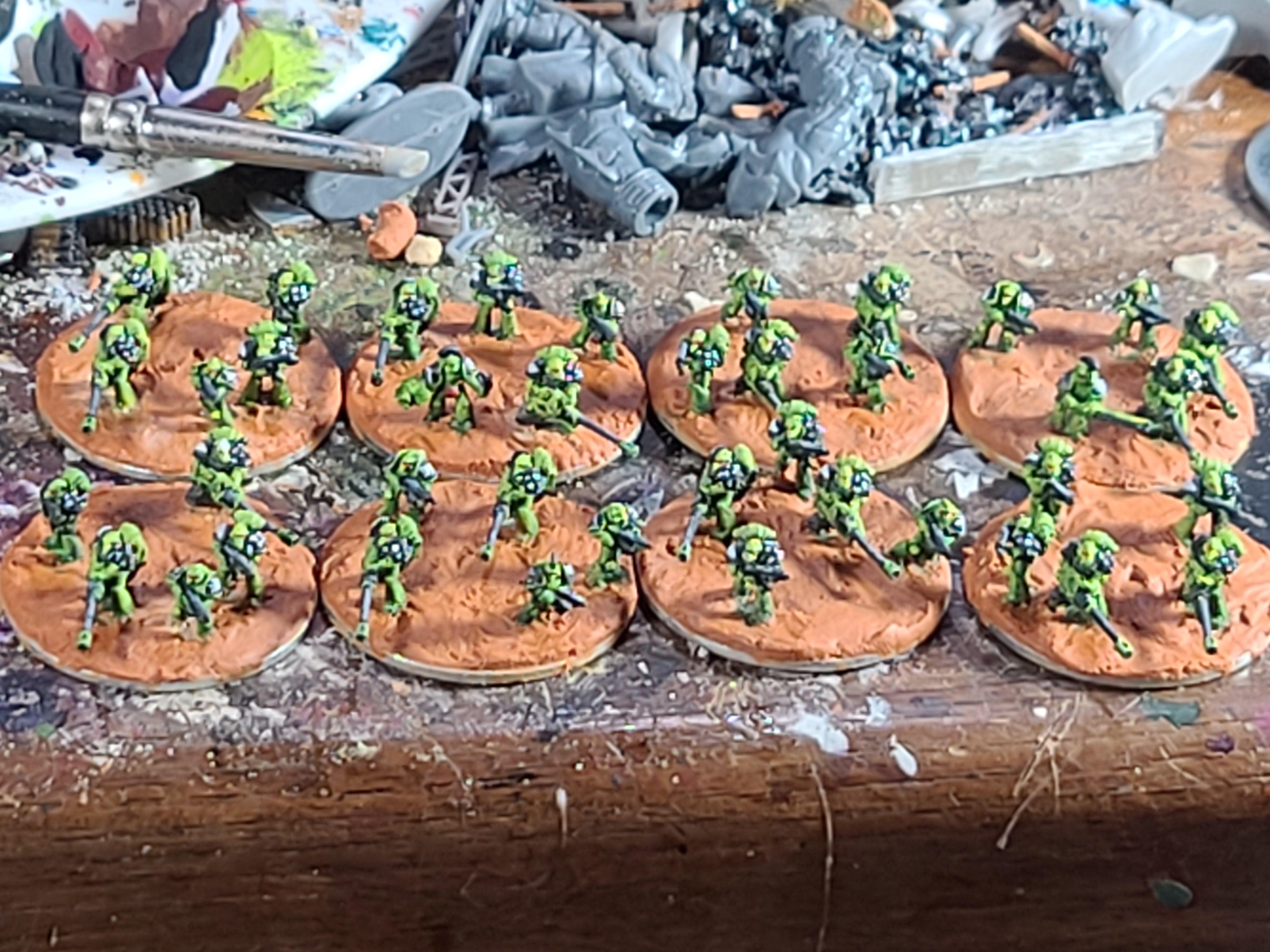 6mm, Affray Squad, Devastators, Epic, Galactic Crusaders, Salamanders, Space Marines, Vanguard Miniatures