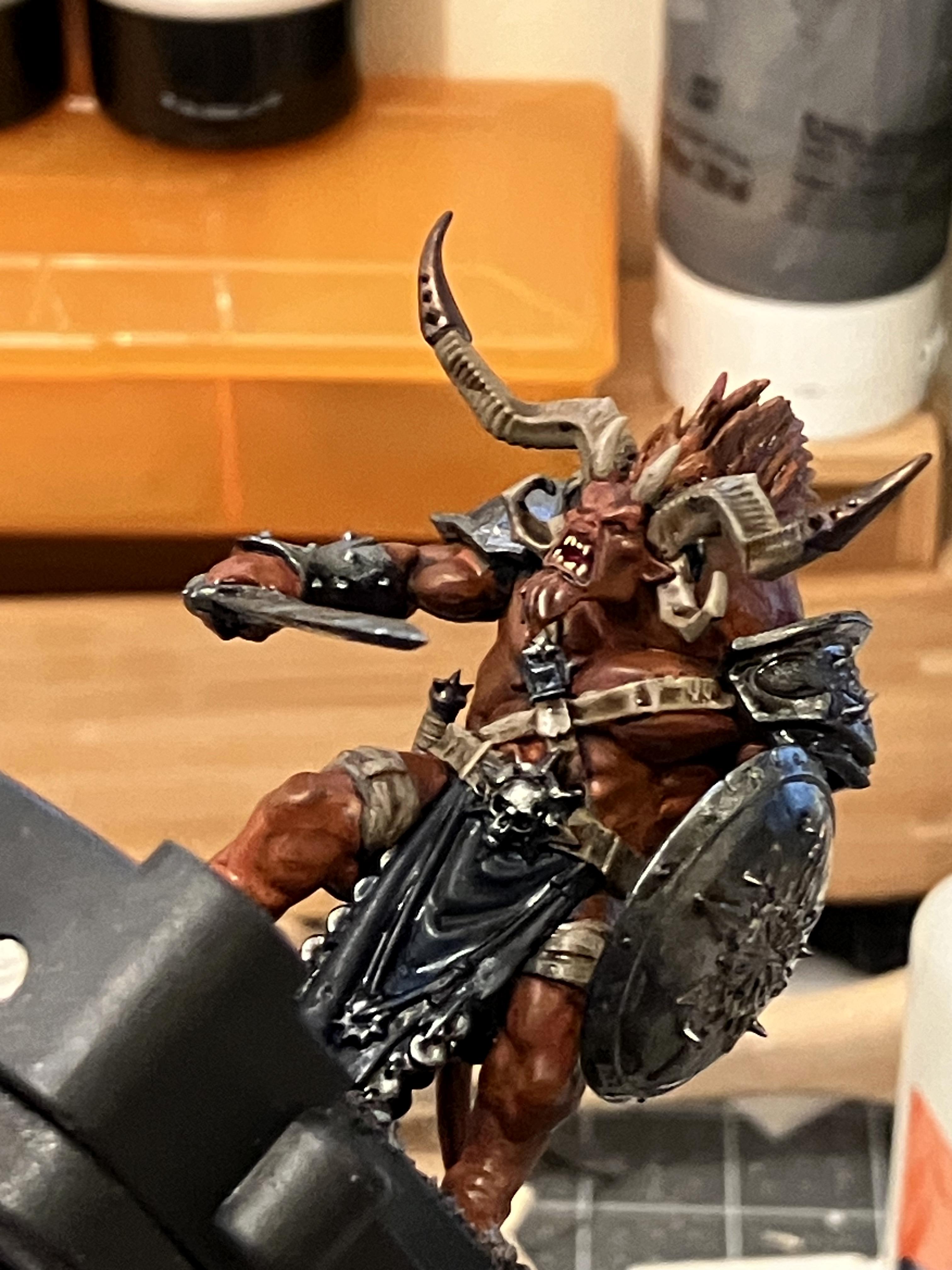 Chaos, Conversion, Dungeons And Dragons, Ogroid Theridons, Painting, Work In Progress