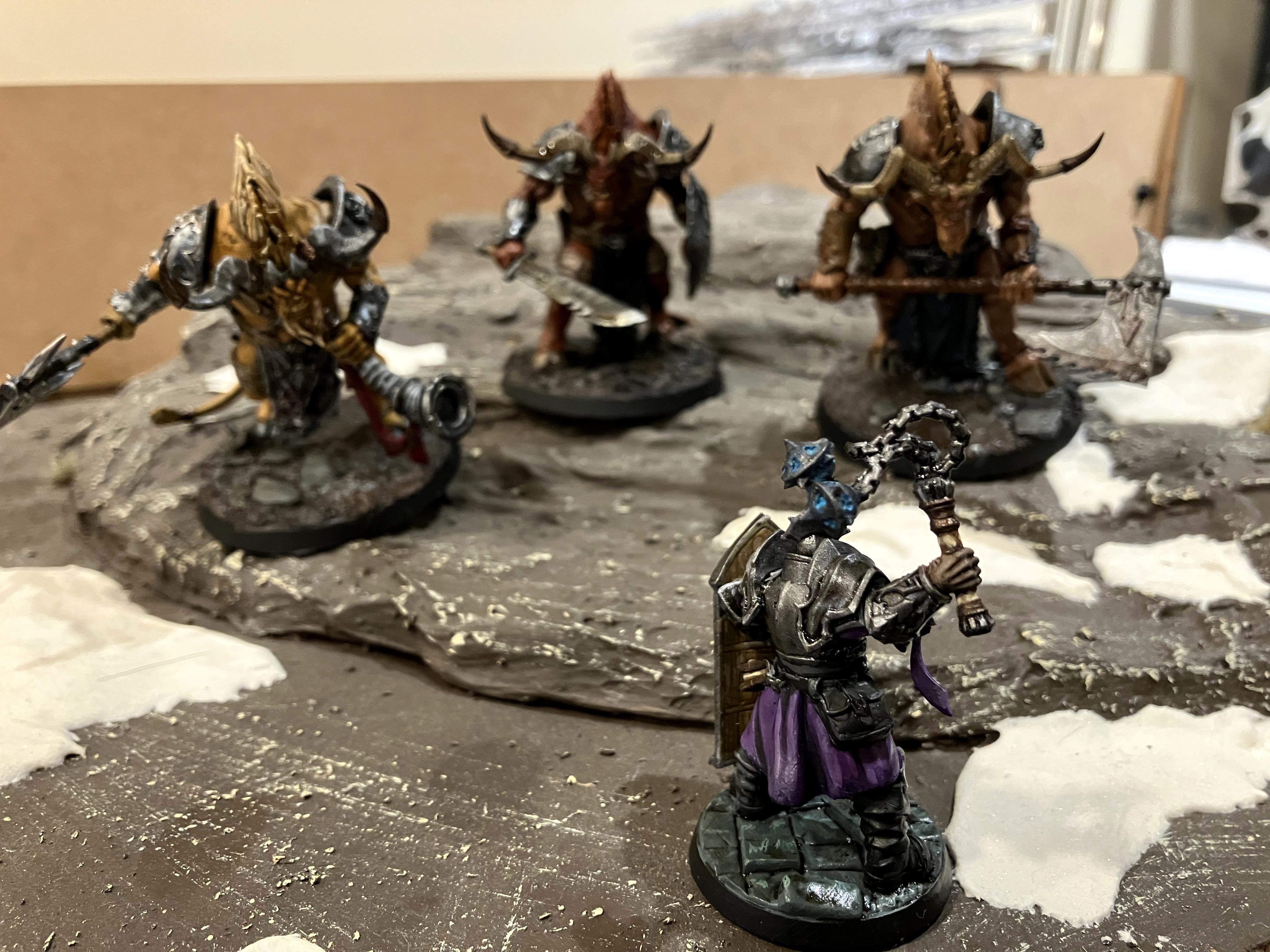 Chaos, Conversion, Dungeons And Dragons, Ogroid Theridons, Painting