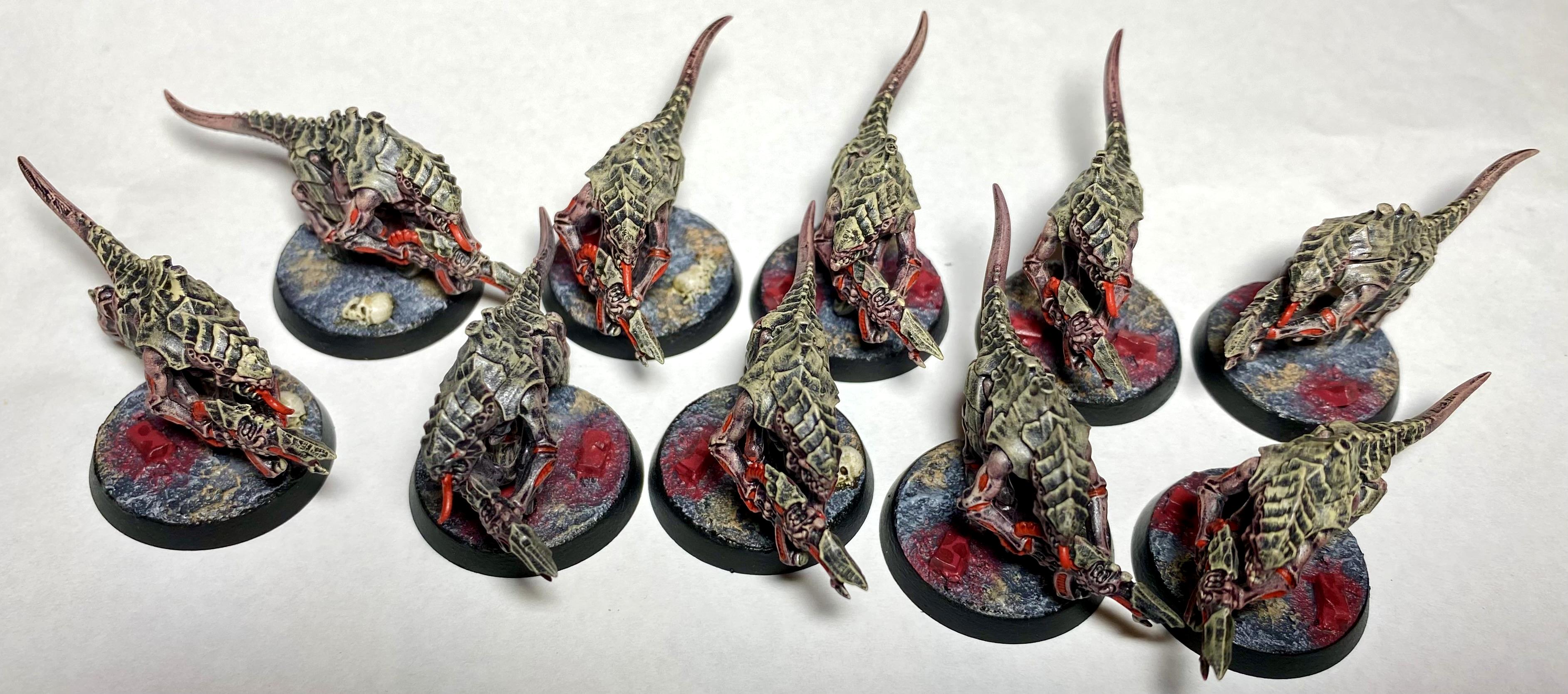 Fleshborer, Gaunts, Termagants, Tyranids, Warhammer 40,000, Warhammer Fantasy