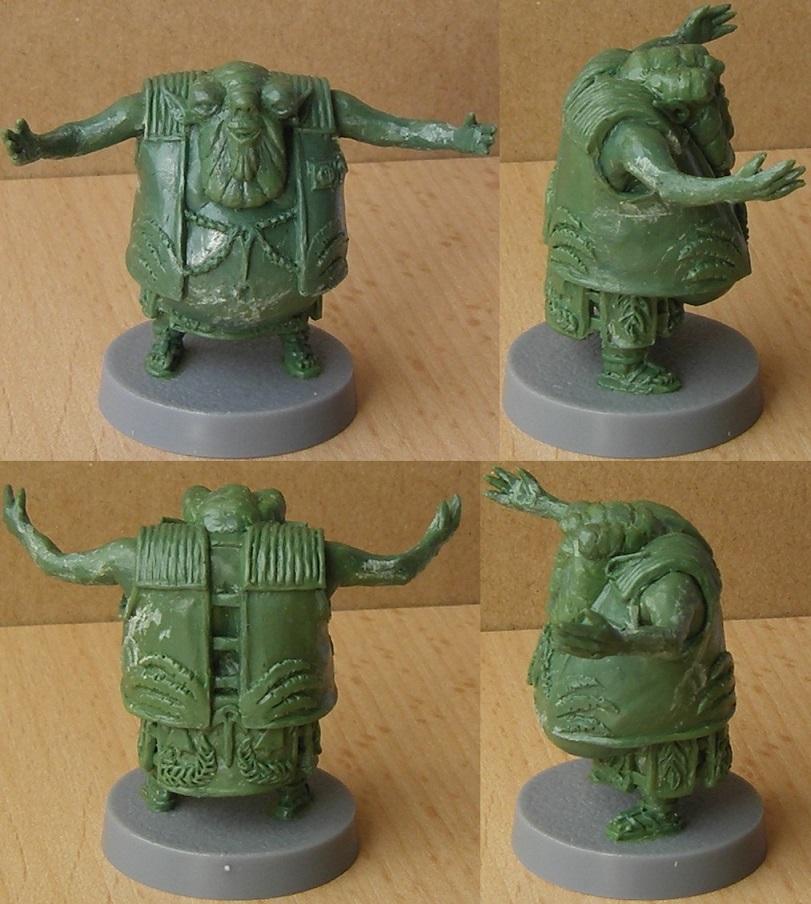 Alien, Green, Merchant, Sculpting