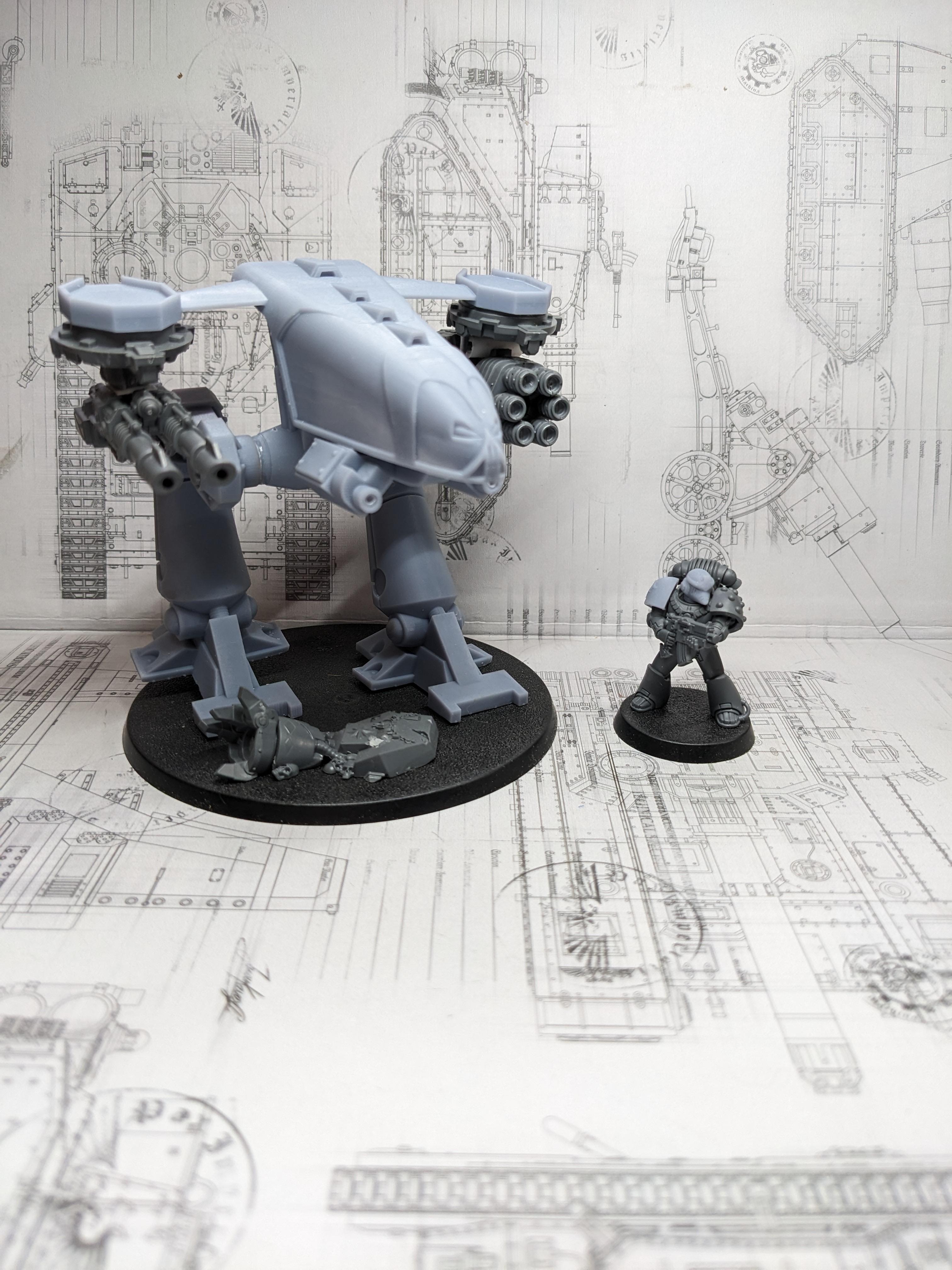 3d Print, Conversion, Dreadnought, Furibundus, Pre Heresy, Retro, Space Crusade, Thousand Sons