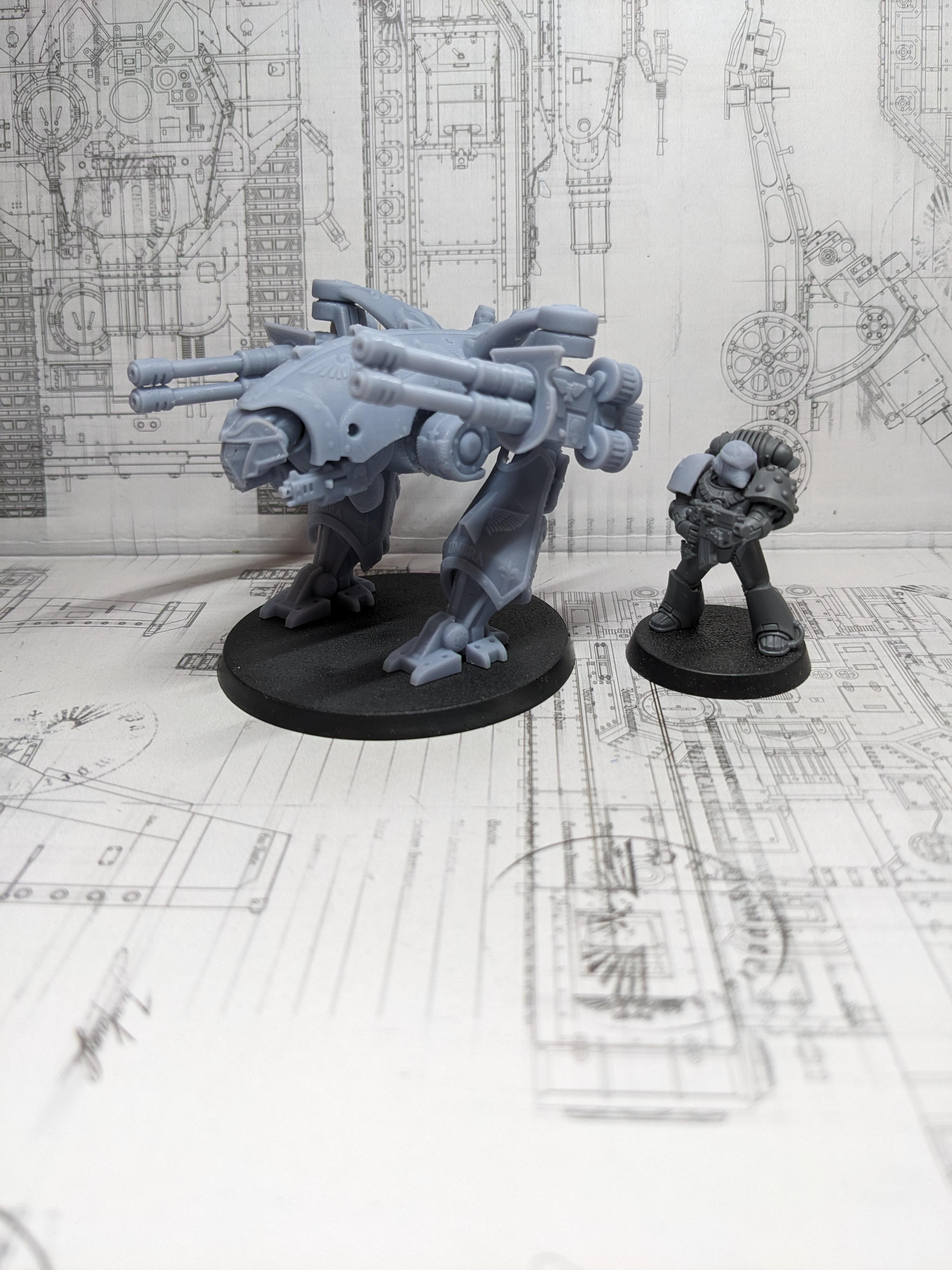 3d Print, Conversion, Dreadnought, Furibundus, Pre Heresy, Retro, Space Crusade, Thousand Sons