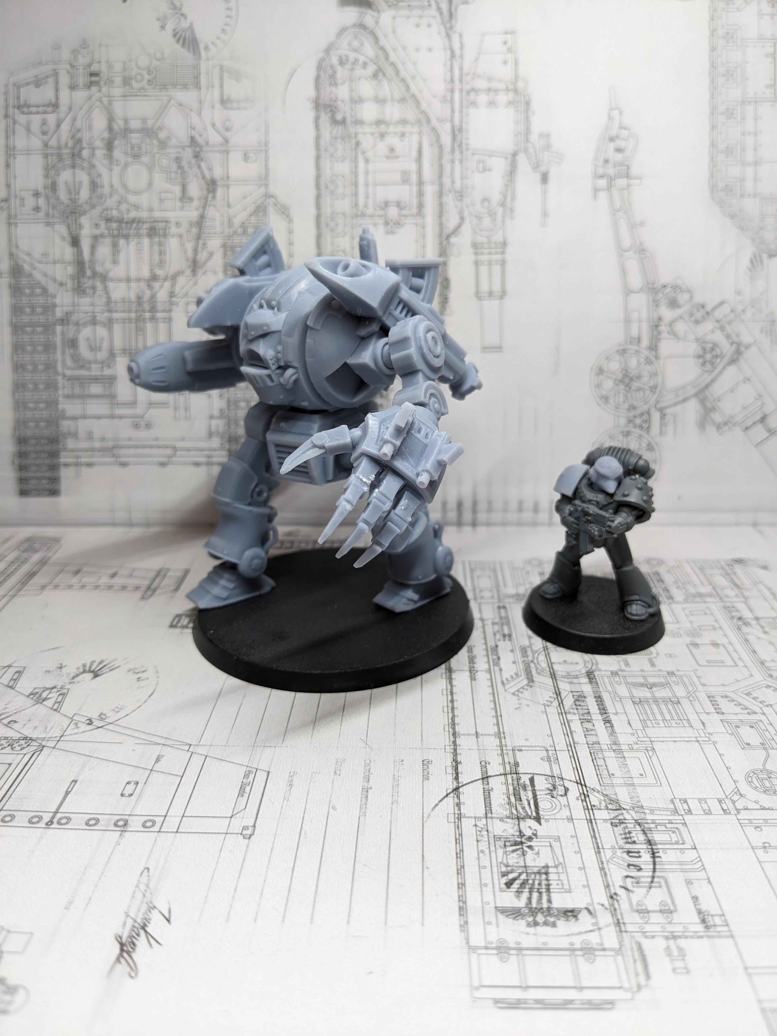 3d Print, Conversion, Dreadnought, Furibundus, Pre Heresy, Retro, Space Crusade, Thousand Sons