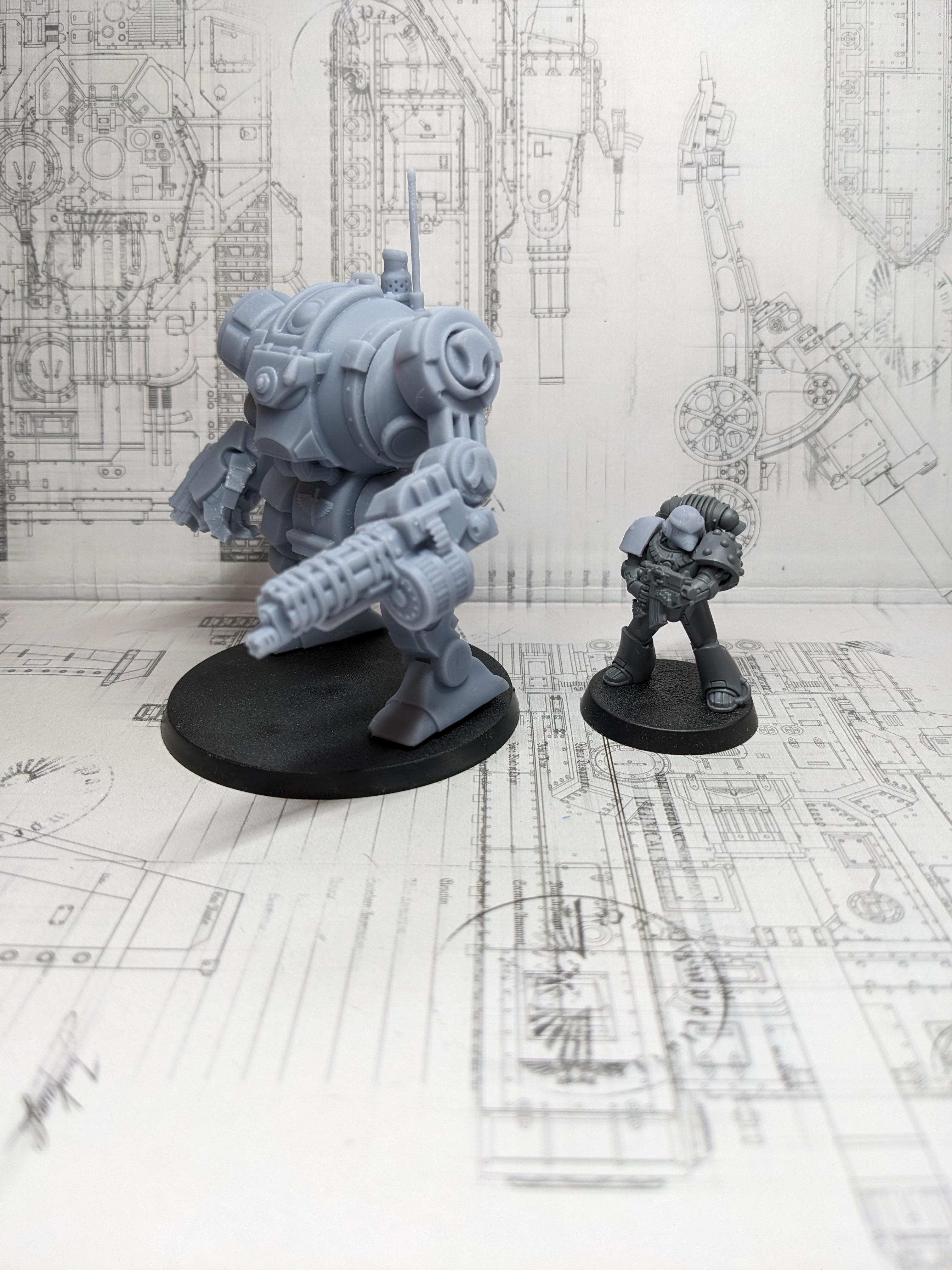 3d Print, Conversion, Dreadnought, Furibundus, Pre Heresy, Retro, Space Crusade, Thousand Sons