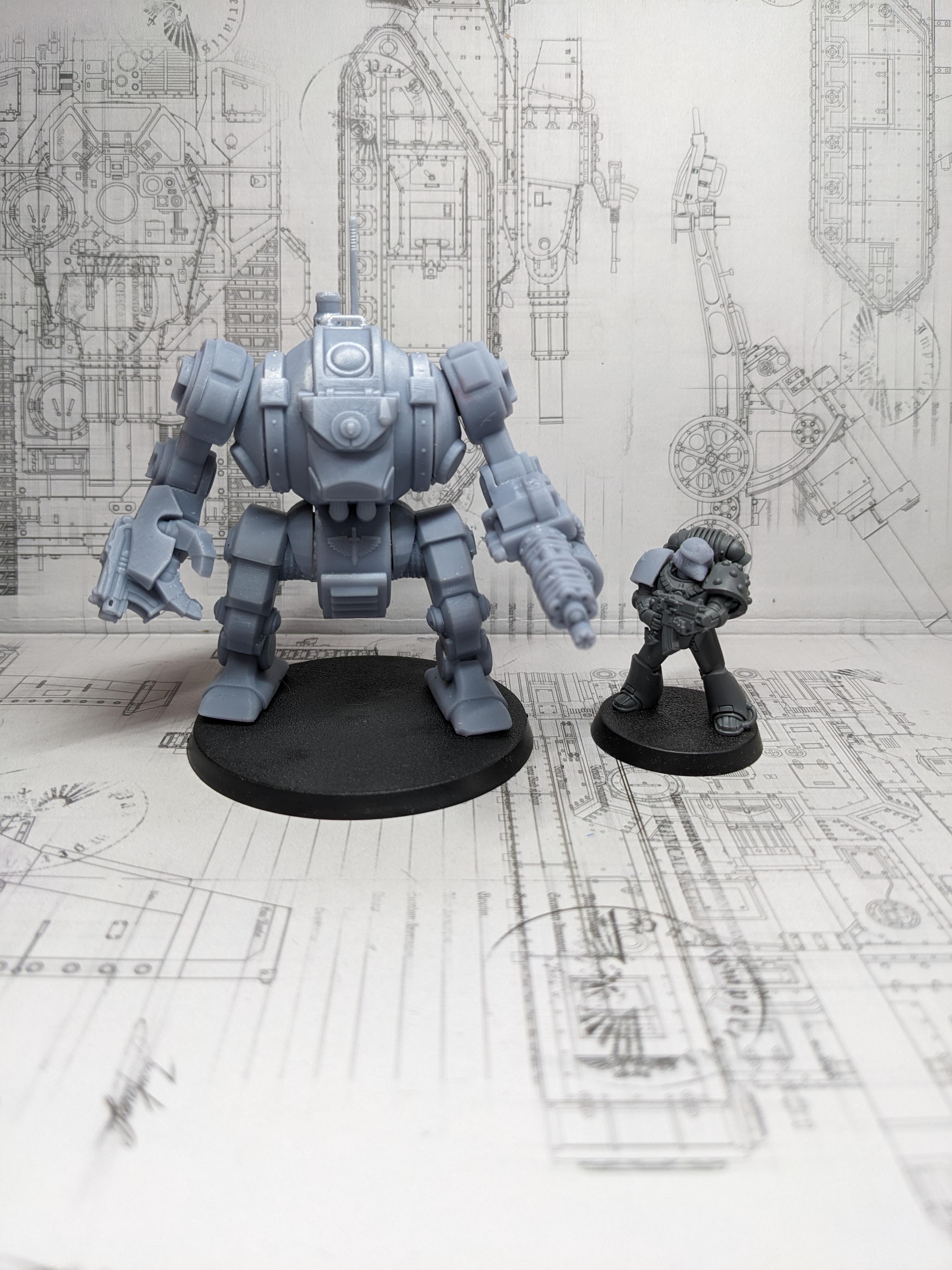 3d Print, Conversion, Dreadnought, Furibundus, Pre Heresy, Retro, Space Crusade, Thousand Sons