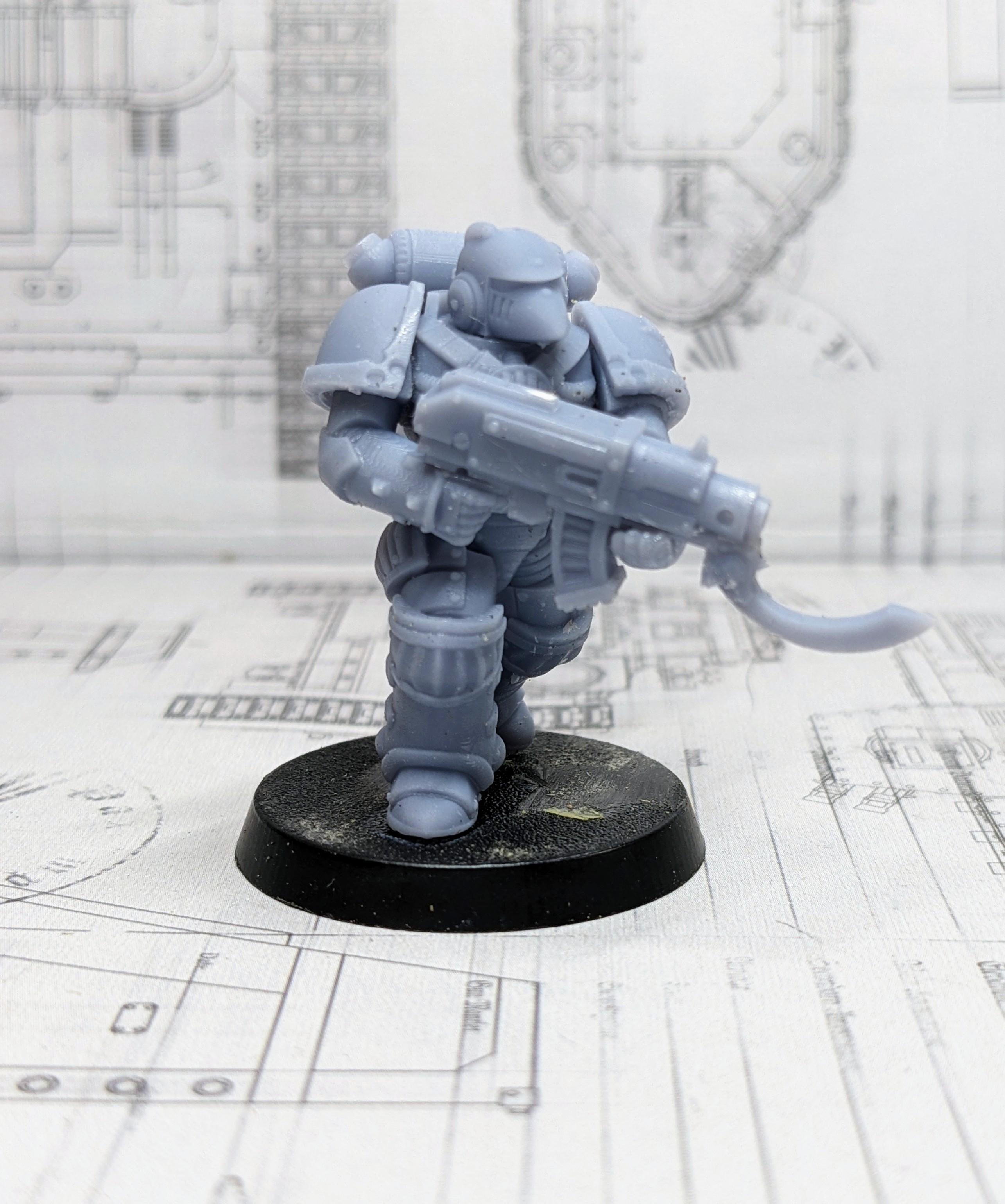3d Print, Conversion, Imperial Space Marine, Pre Heresy, Terminator Armor, Thousand Sons