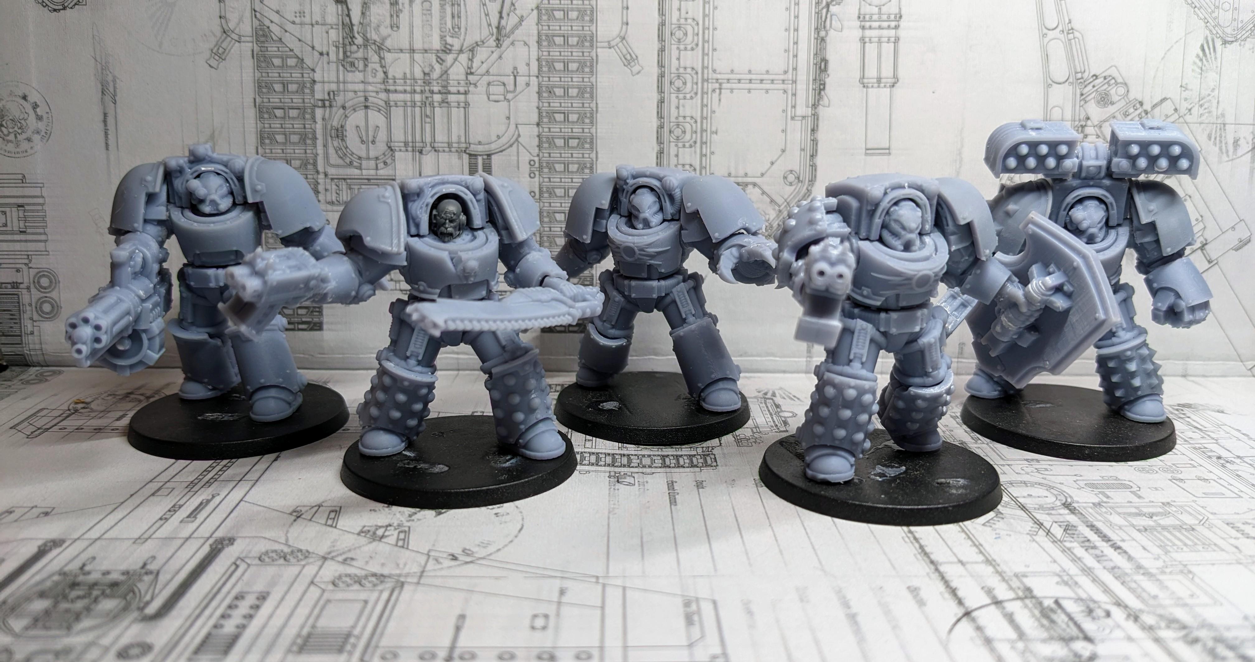 3d Print, Conversion, Imperial Space Marine, Pre Heresy, Terminator Armor, Thousand Sons