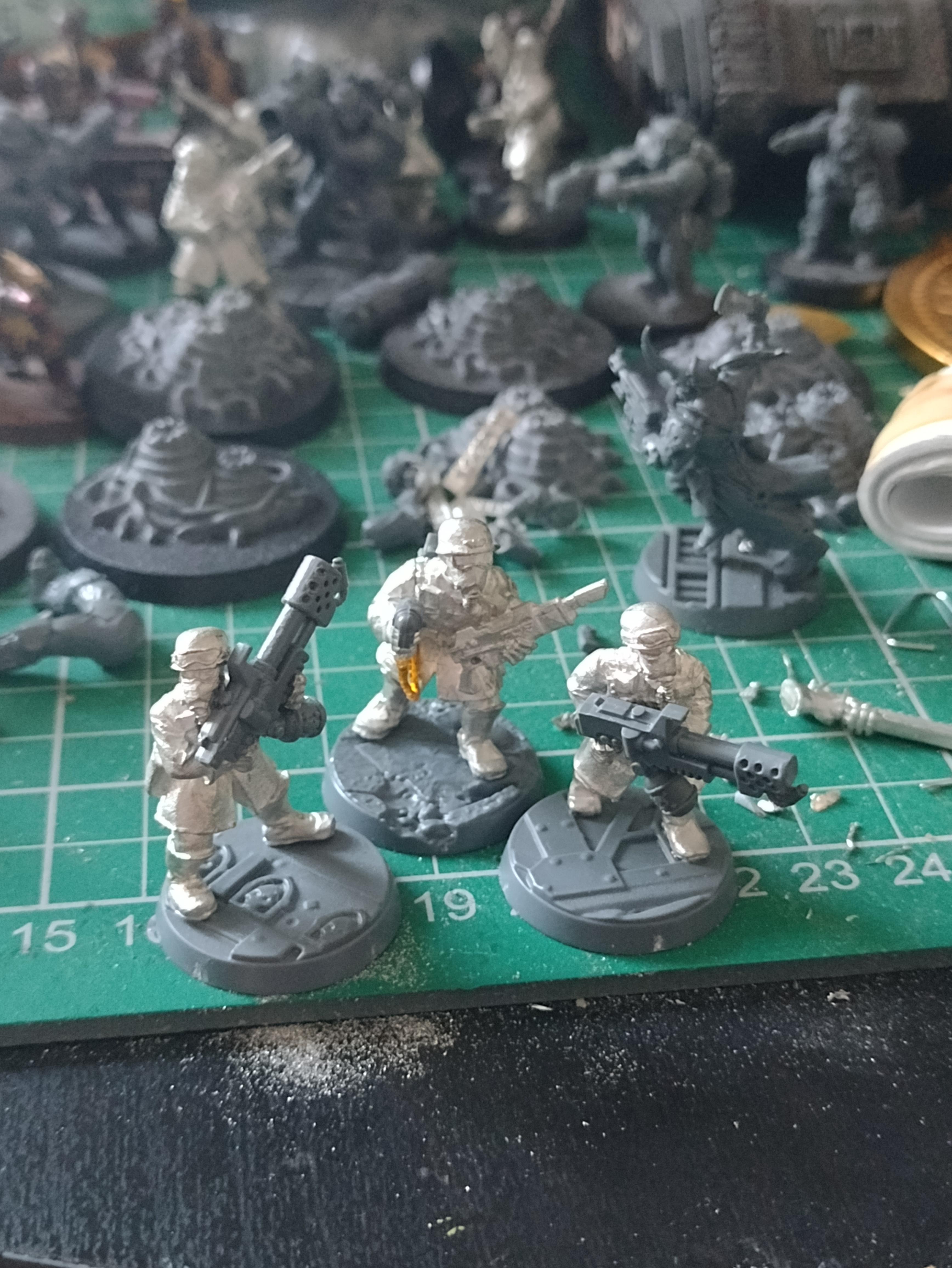 Armageddon, Combat Engineer, Conversion, Flamer, Jammer, Special Weapons Squad, Steel Legion, Trooper