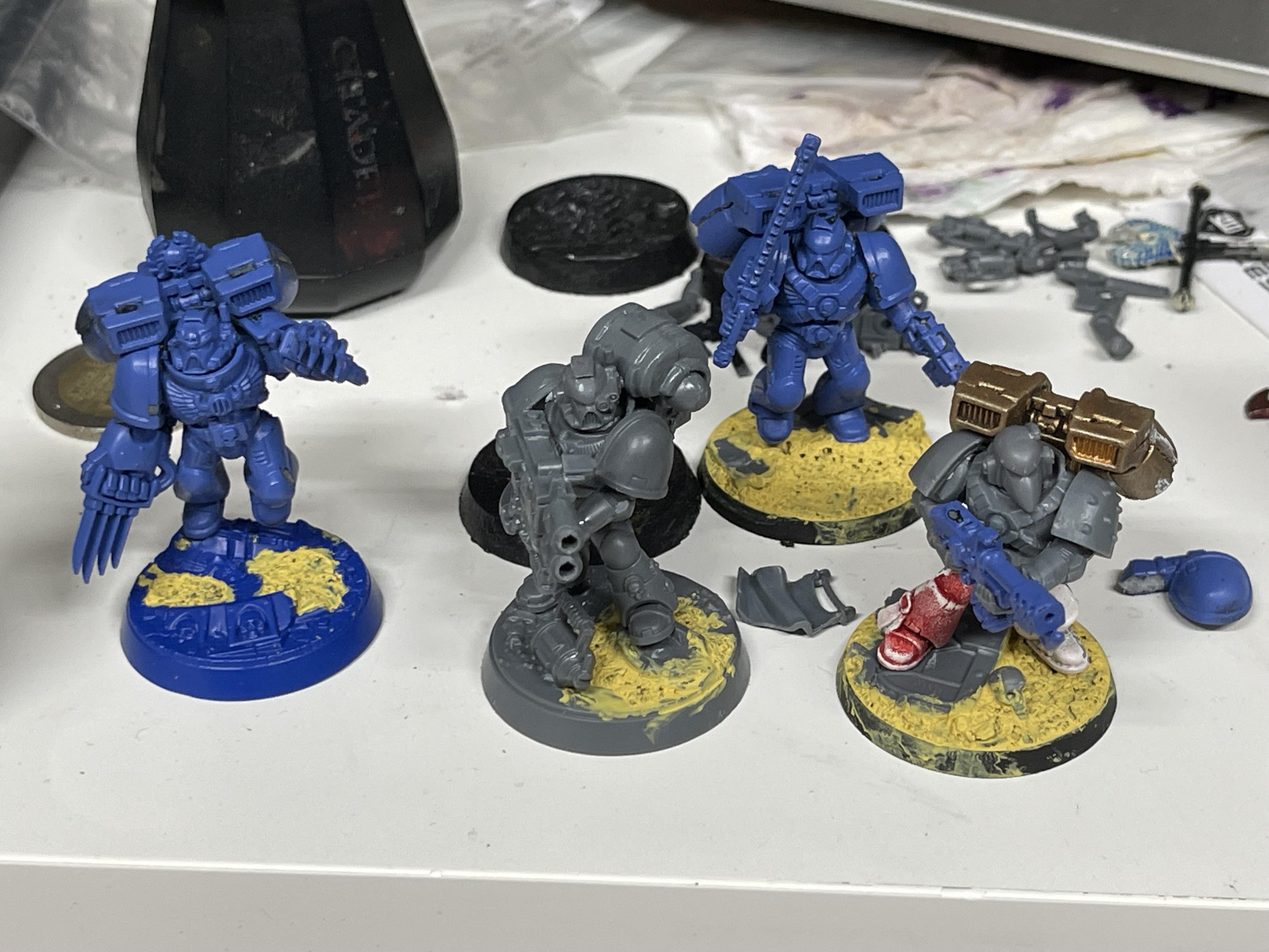 Assault Marines, Devastator Marines, Space Marines, Void Panthers, Warhammer 49k, Work In Progress