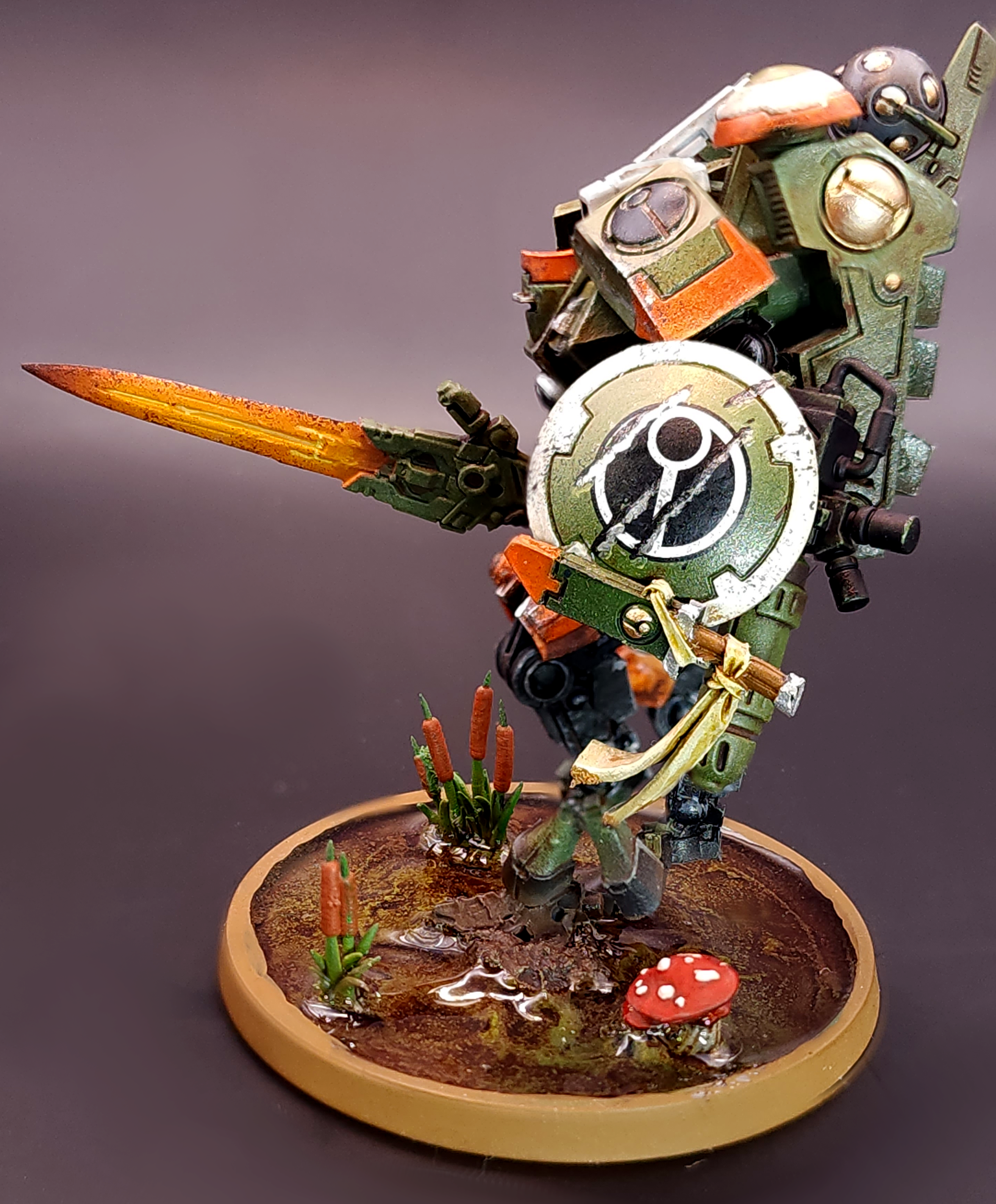 Commander Farsight, Custom, Grimdark, Molten, Power Sword, Swamp, Water Effects, Water Fx, Weathered
