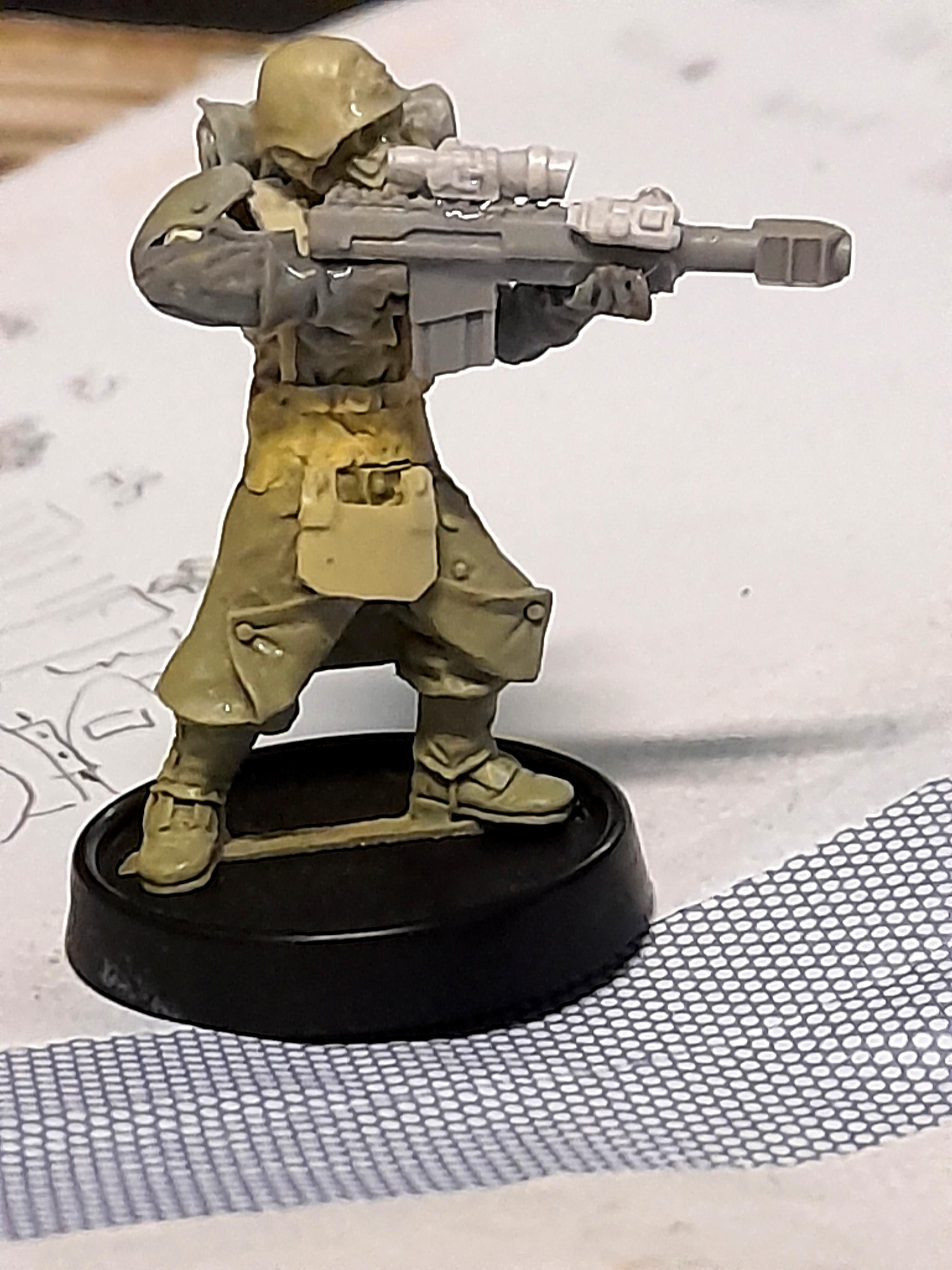 Anti Material Rifle, Assault Trooper, Carapace Armour, Conversion, Gas Mask, Grenadier, Sniper Rifle, Stormtrooper, Victoria Miniatures
