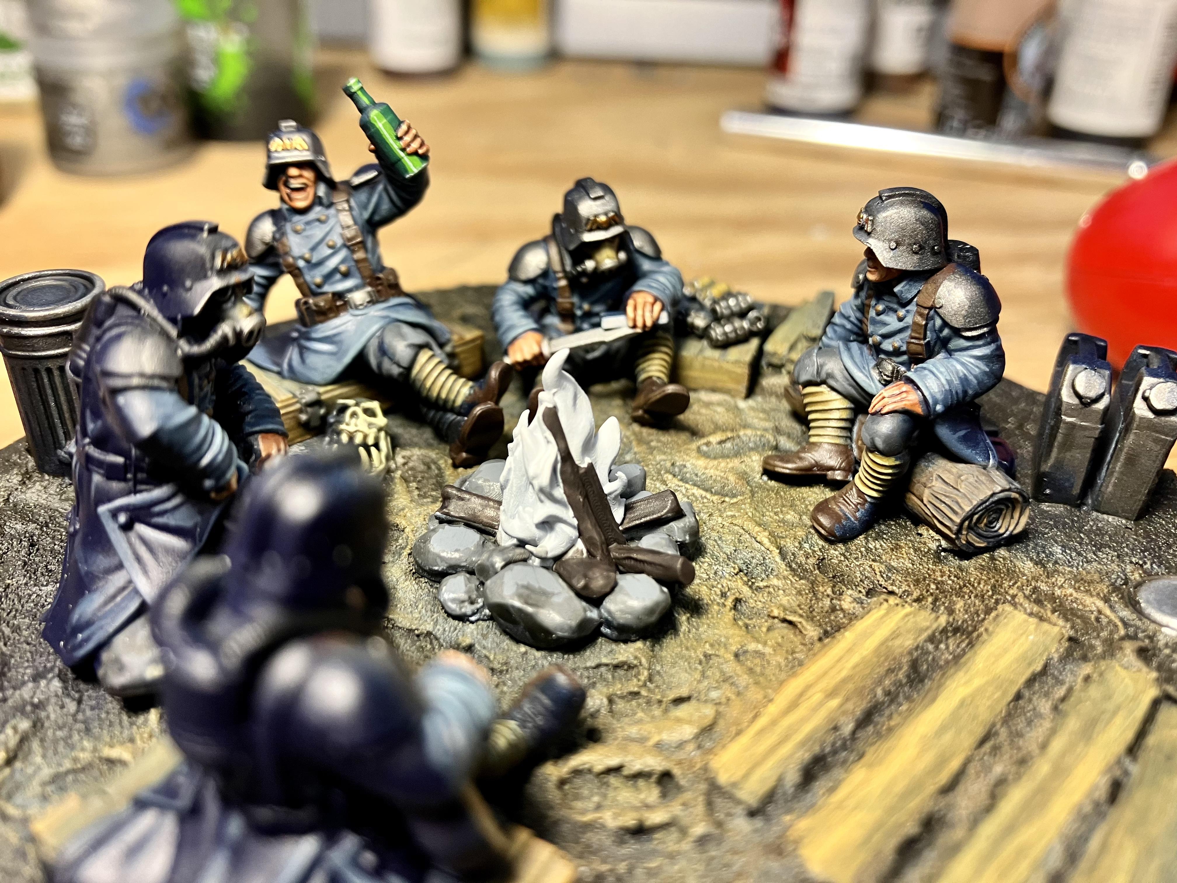 Camp, Celebration, Death Korps of Krieg, Imperial Guard, Rest, Work In Progress