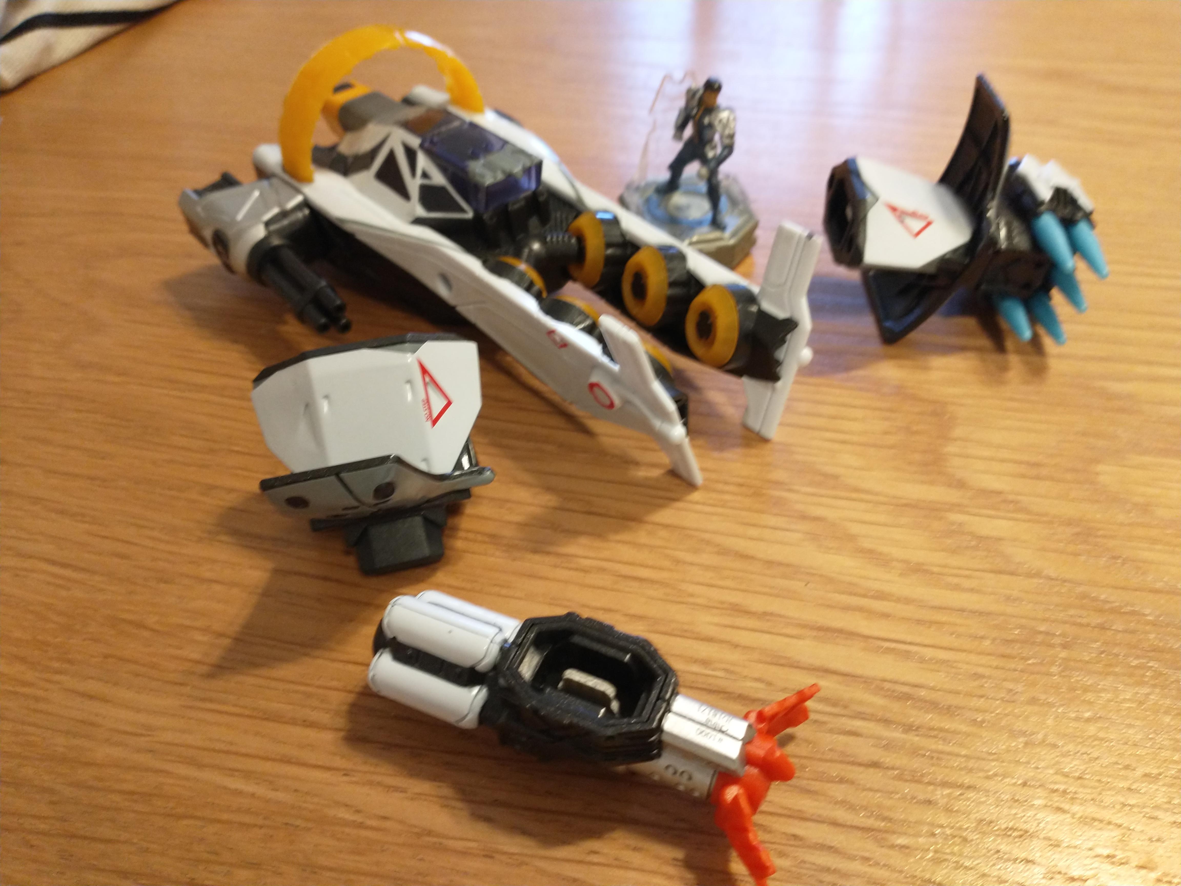Space racer parts