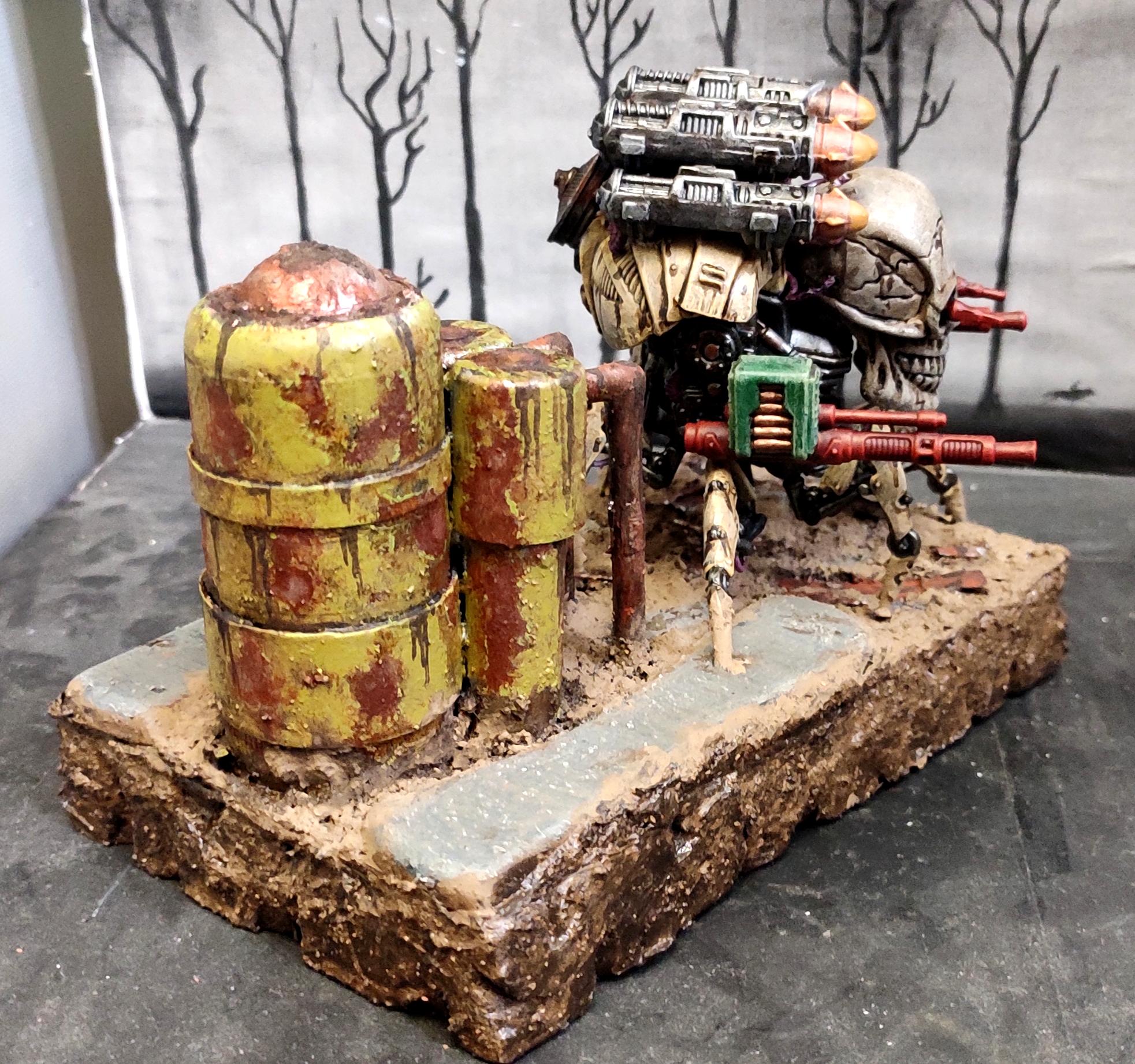 Armored Vehicle, Bronekorpus, Conversion, Creepy, Diorama, From Russia, Heavy Support, Kitbash, Machinegun, Mech, Robogear, Robot, Rocket Launcher, Rust, Scratch Build, Silo, Skull, Spider, Tank, Technolog, Tehnolog, Walker, Weird
