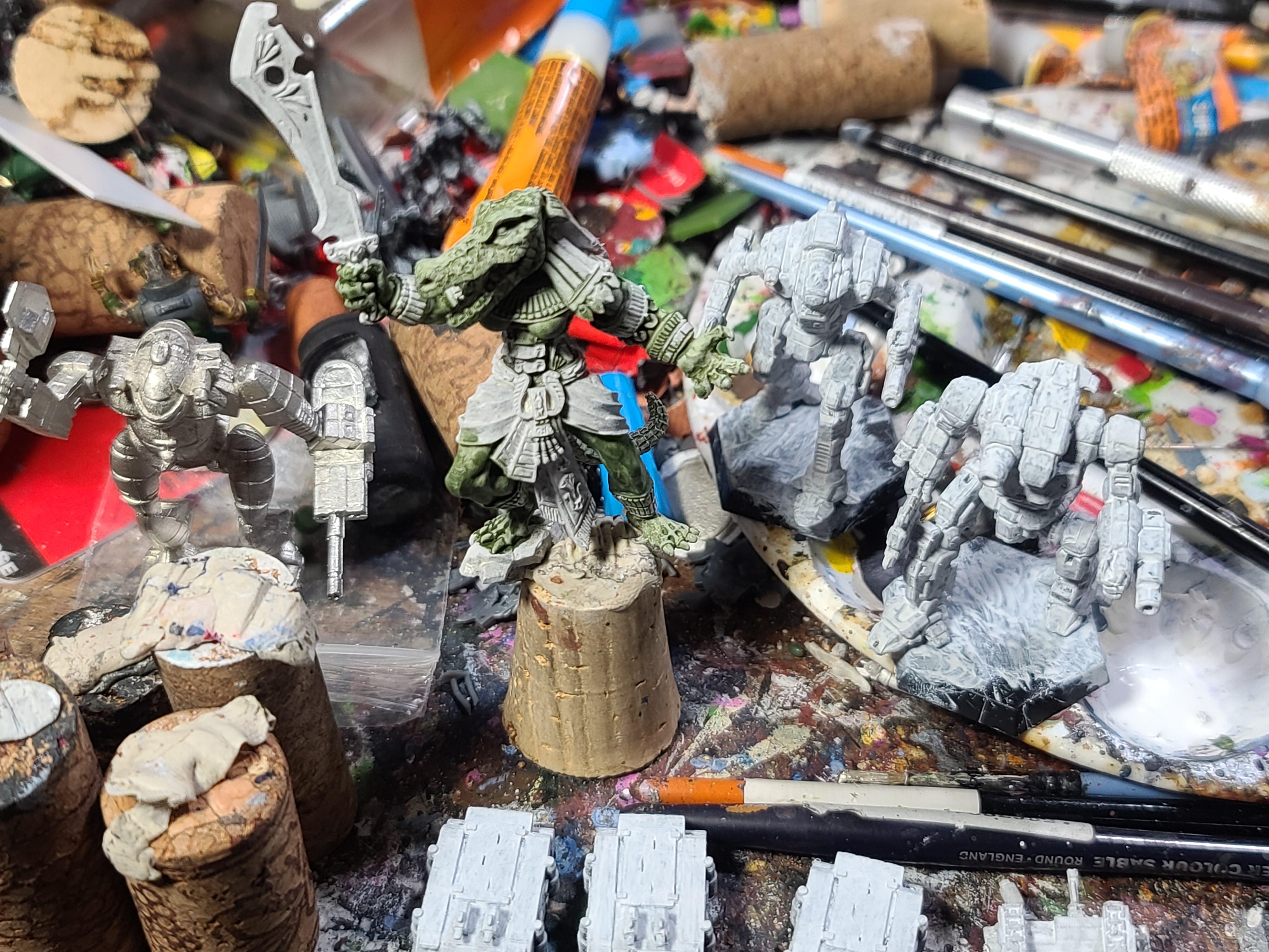 Aegyptus, Axeman, Battletech, Berzerker, Catalyst Game Labs, Egyptian, Female, Iron Wind Metals, Lizardmen, Melee Mechs, Nightsky, Reaper Miniatures