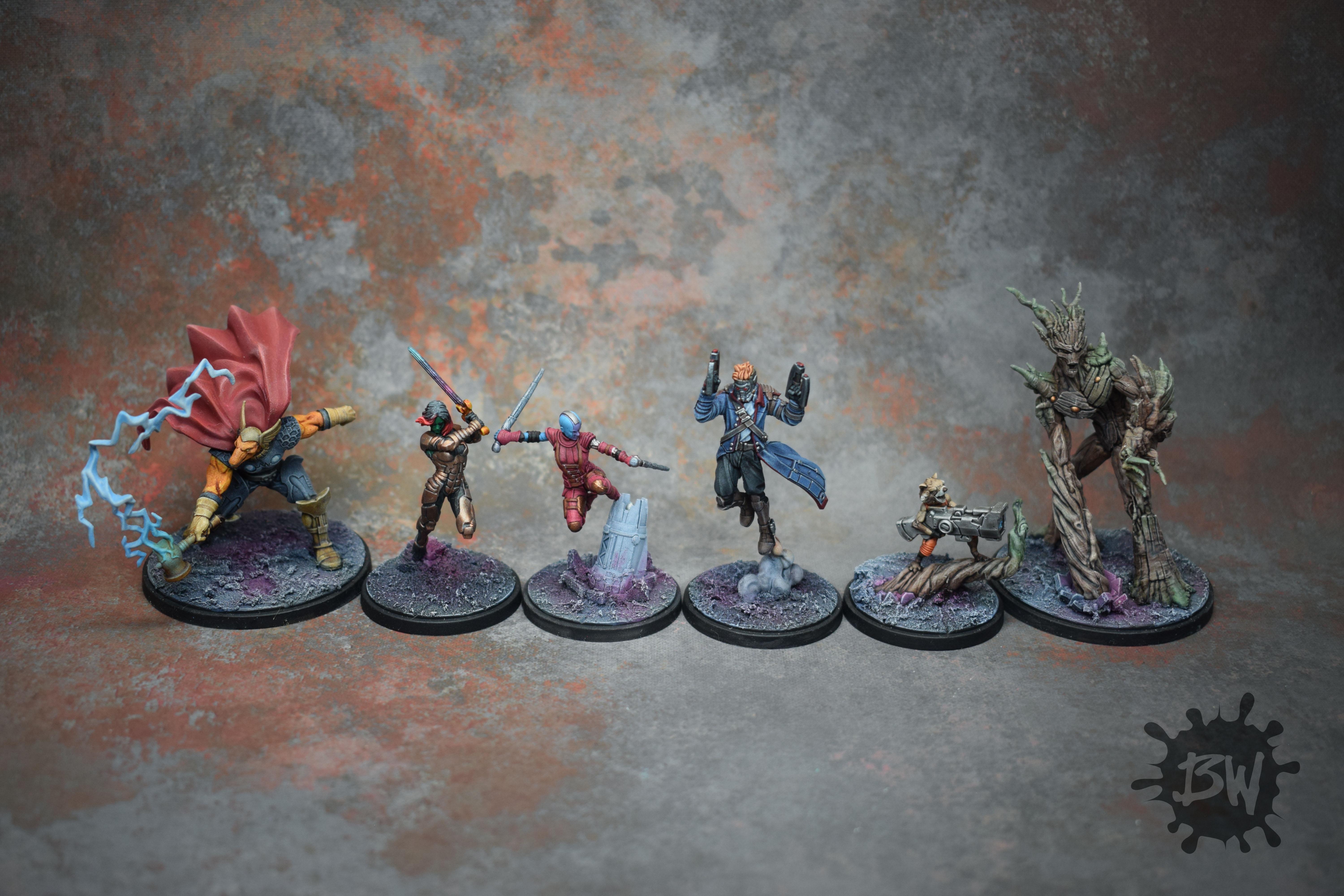 Amg, Atomic Mass Games, Bw, Guardians Of The Galaxy, Marvel, Marvel Crisys Protocol, Mcp