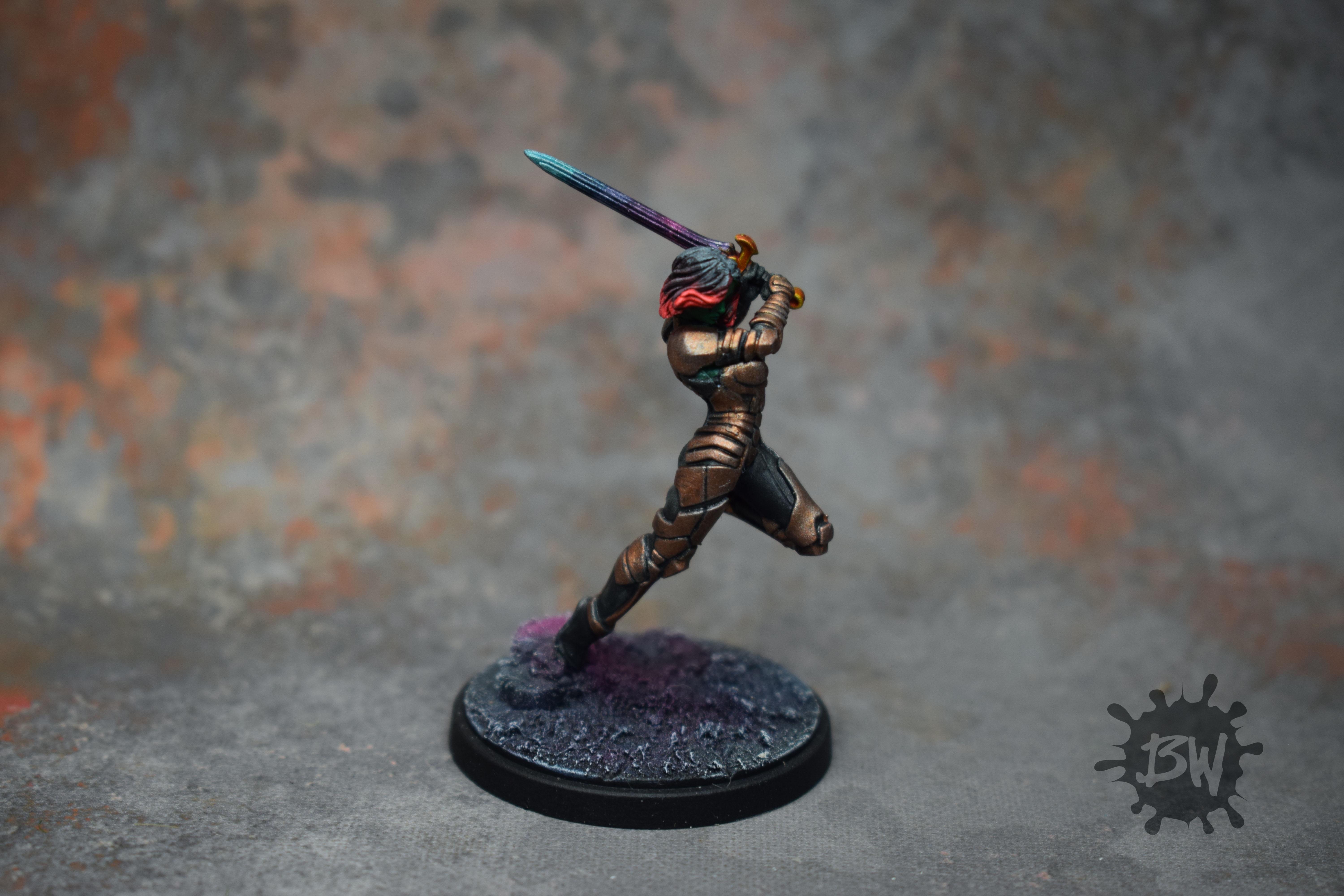 Amg, Atomic Mass Games, Bw, Gamora, Guardians Of The Galaxy, Marvel, Marvel Crisys Protocol, Mcp