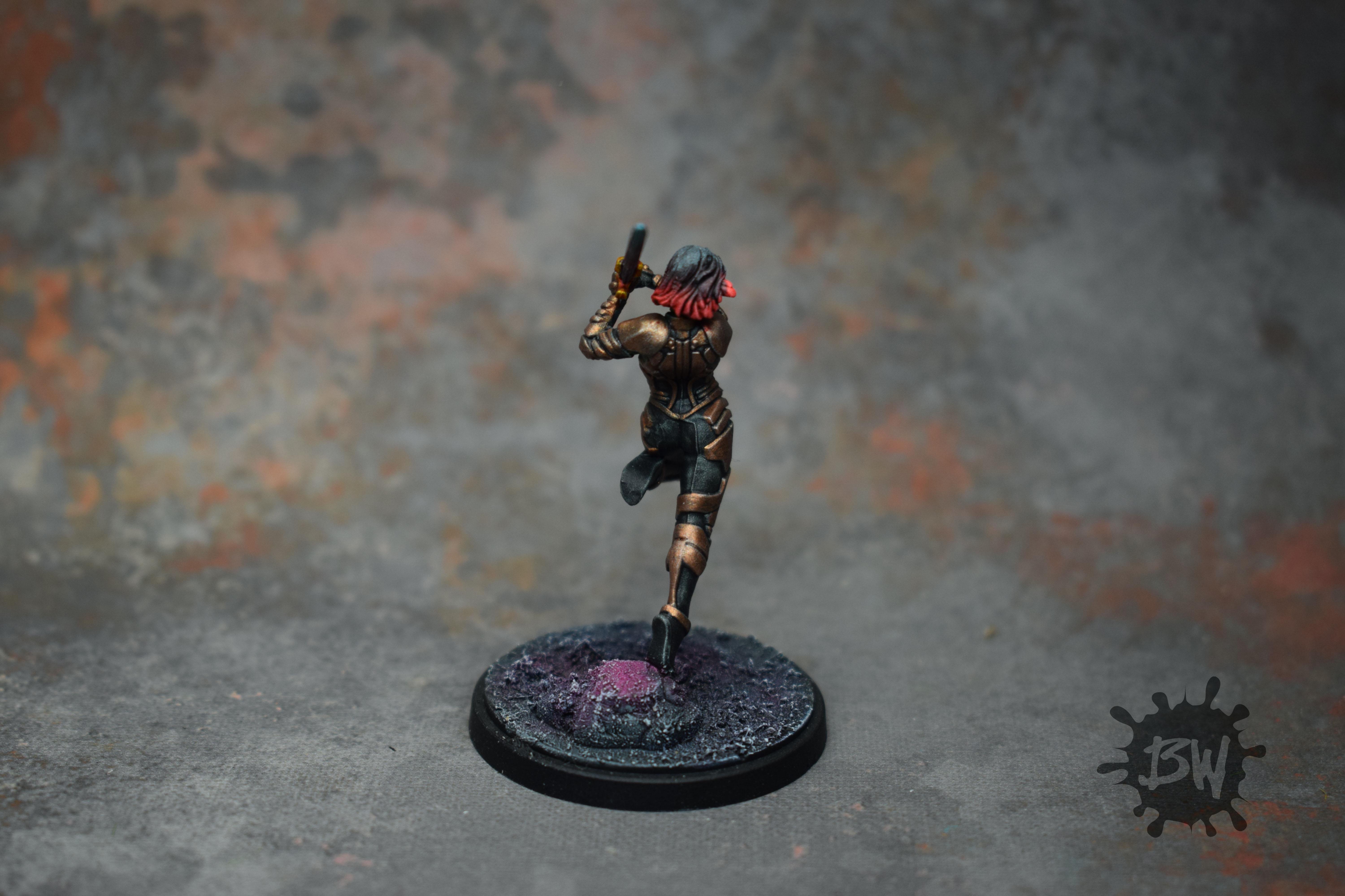 Amg, Atomic Mass Games, Bw, Gamora, Guardians Of The Galaxy, Marvel, Marvel Crisys Protocol, Mcp