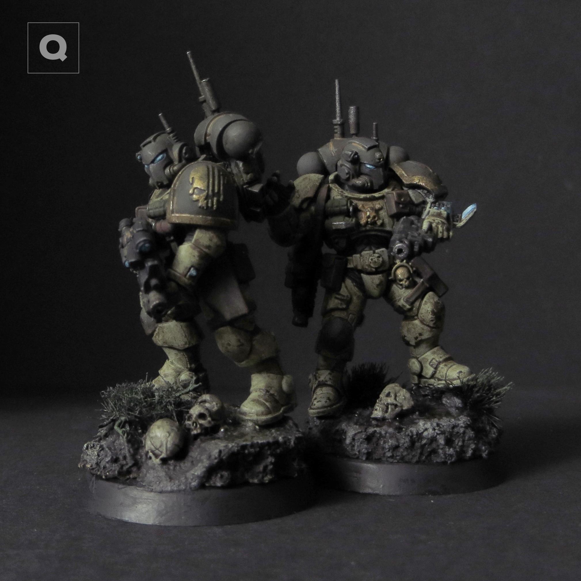 Grimdark, Infiltrators, Skull, Space Marines