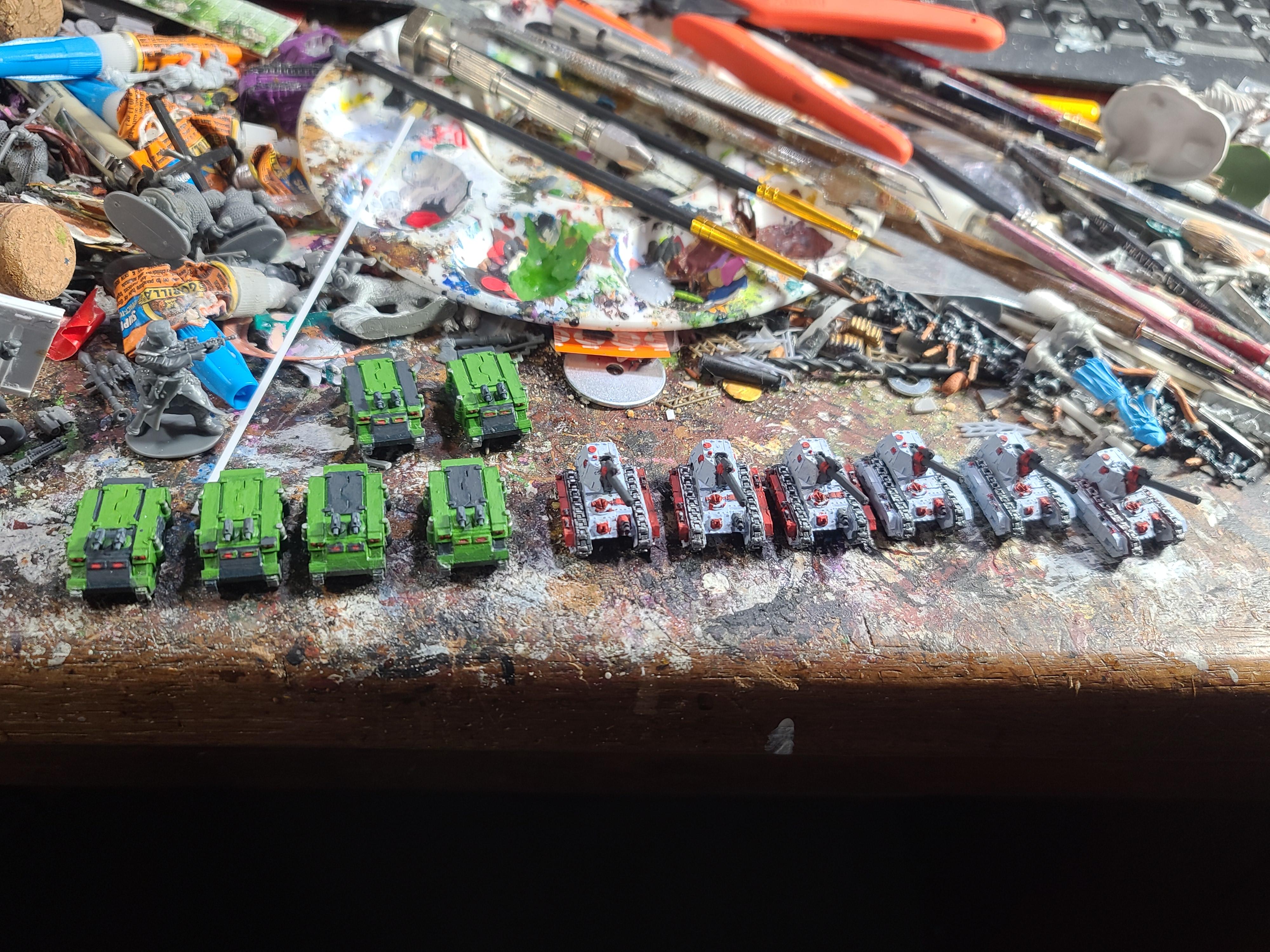6mm, Basilisks, Epic, Games Workshop, Imperial Guard, Rhinos, Salamanders, Sebs Print Shop, Space Marines, Steel Legion, Tank, Warhammer 40,000